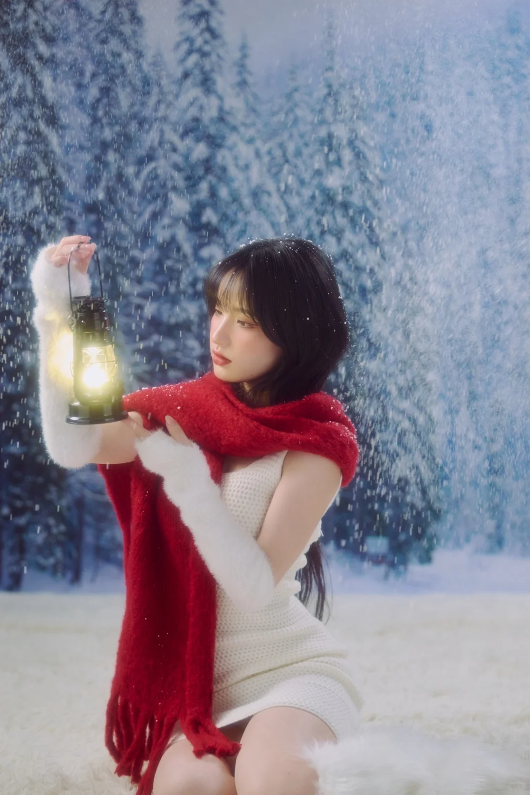 红白配色和雪景撞个满怀❄️氛围感直接拿捏住
