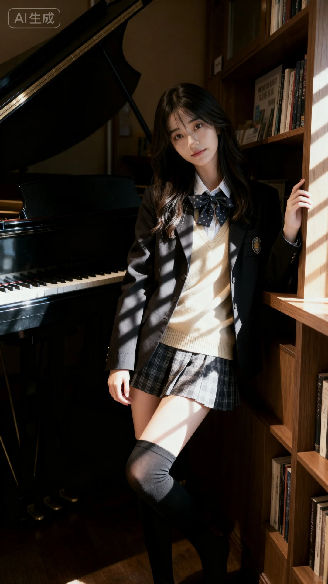 她真的很会拍！钢琴女孩🎹🎹🎹