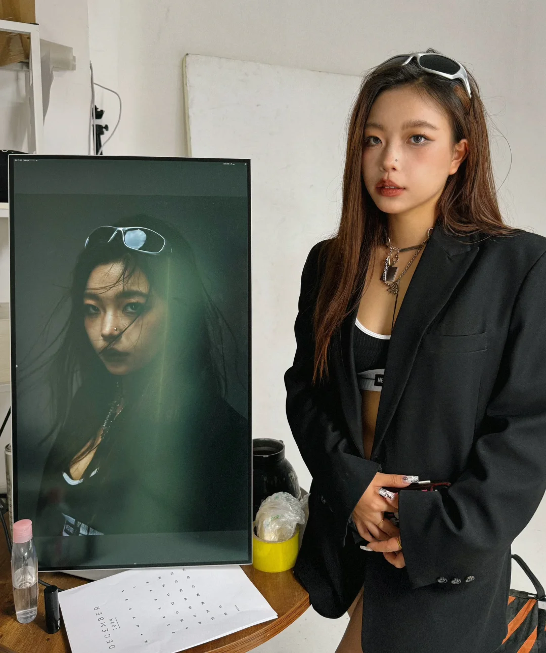 找大码模特拍辣妹风，微胖妹妹来