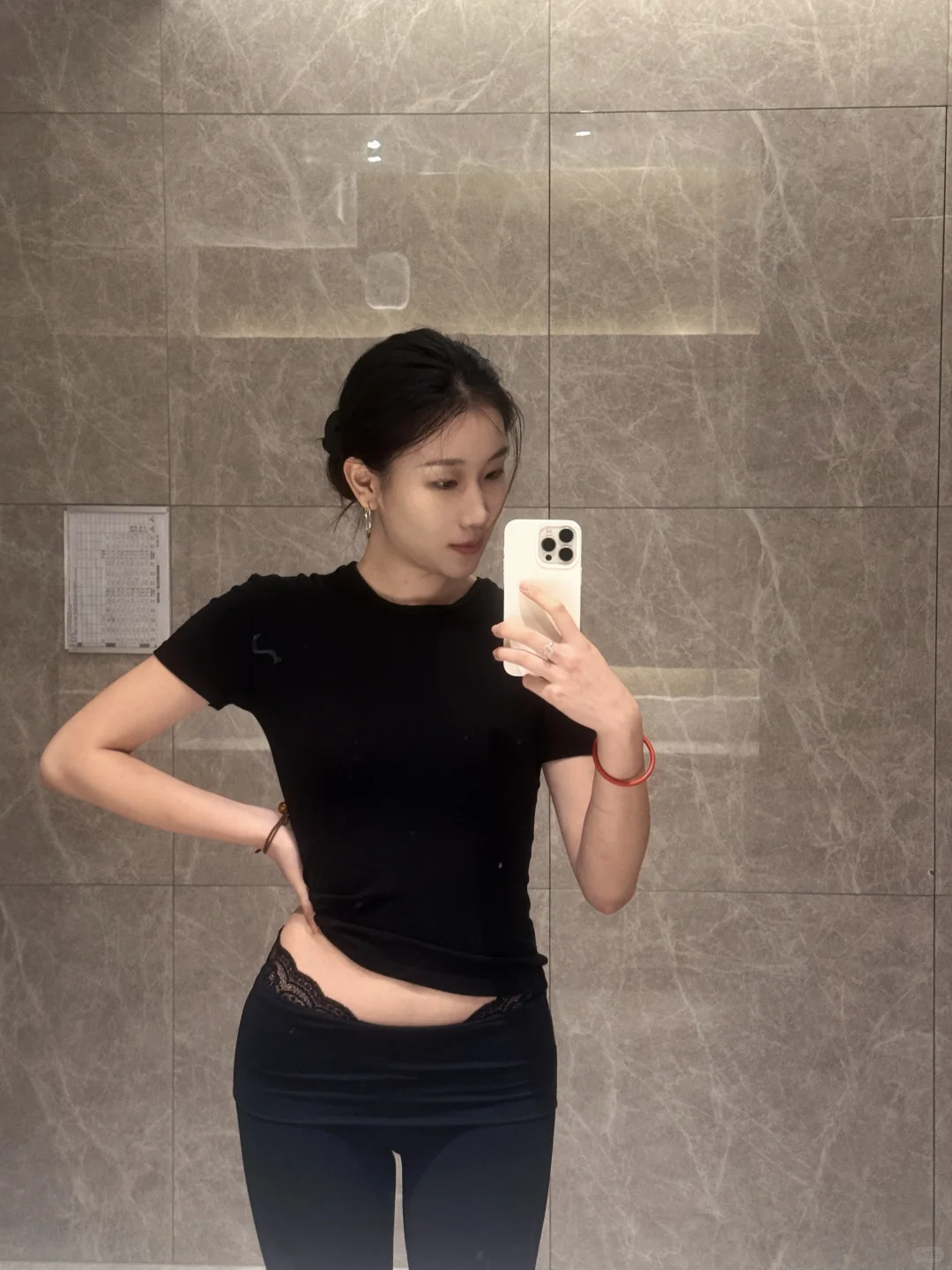 175/57｜蕾丝瑜伽裤