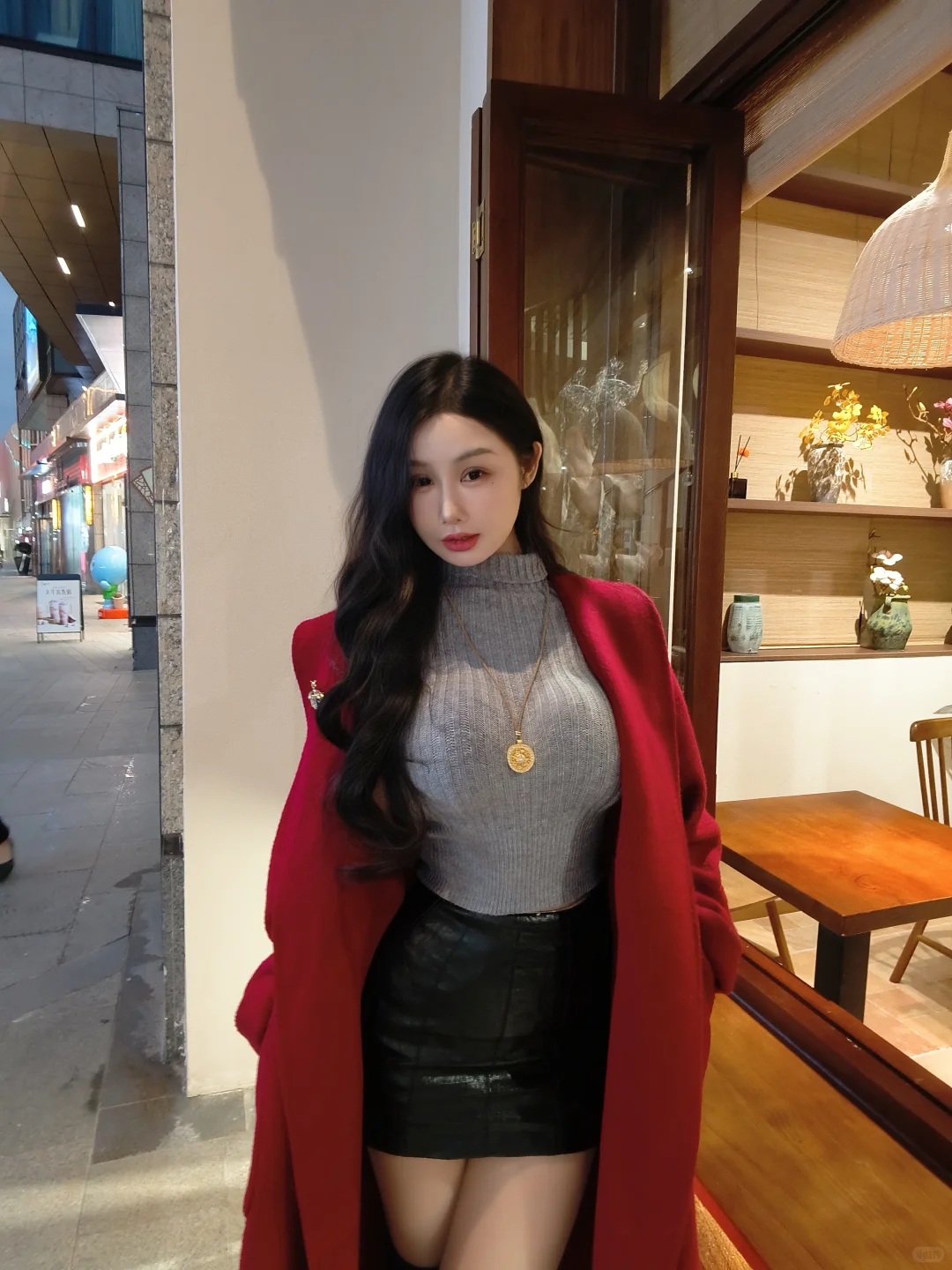 冷色调的外拍，喜欢ootd～～