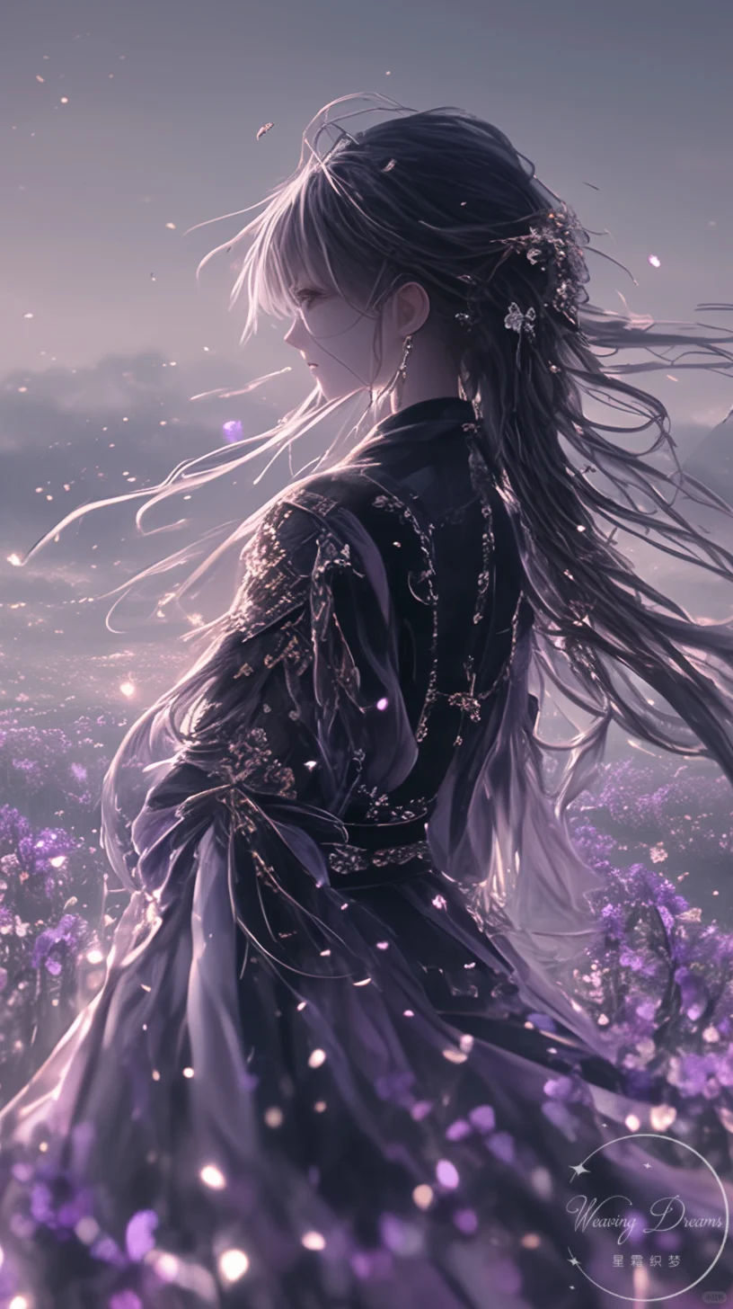 古风少女上线！紫色梦幻壁纸图