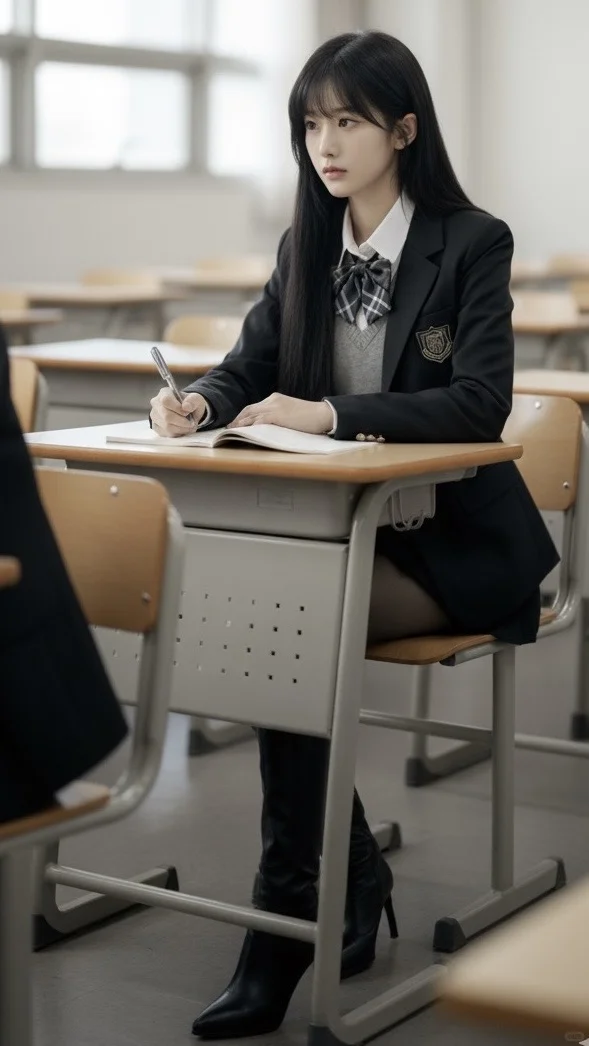 长靴黑丝回归校园