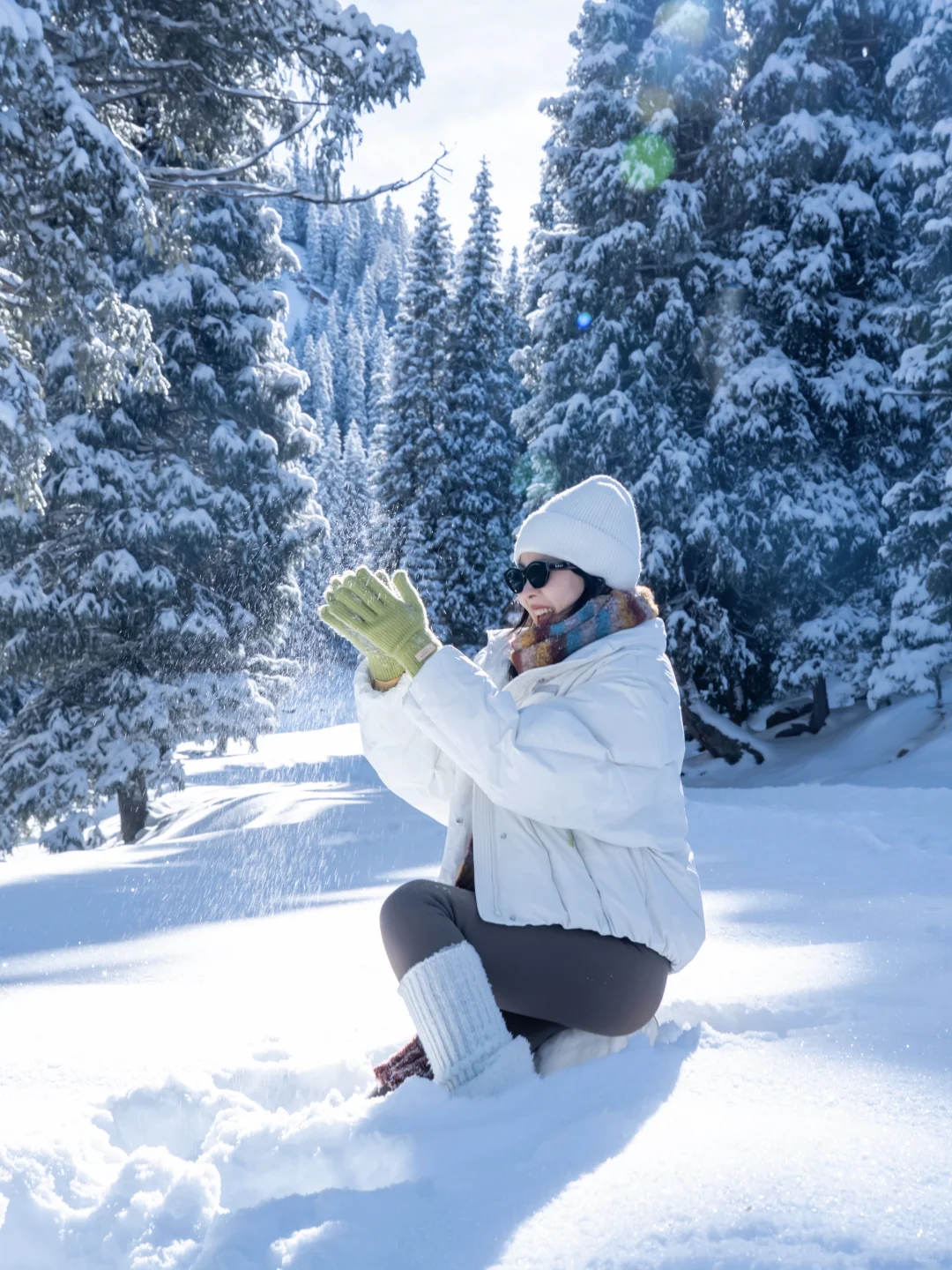 提前预习一些雪地拍照姿势 ❄️好有生命力！