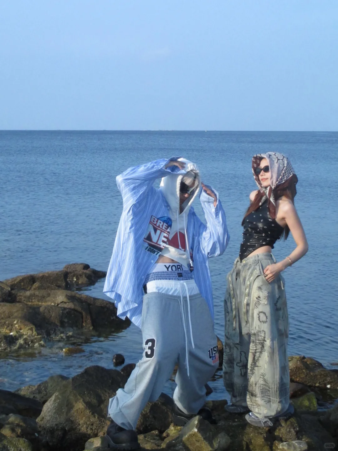 国庆情侣拍照🫧养马岛果冻海也太出片了吧