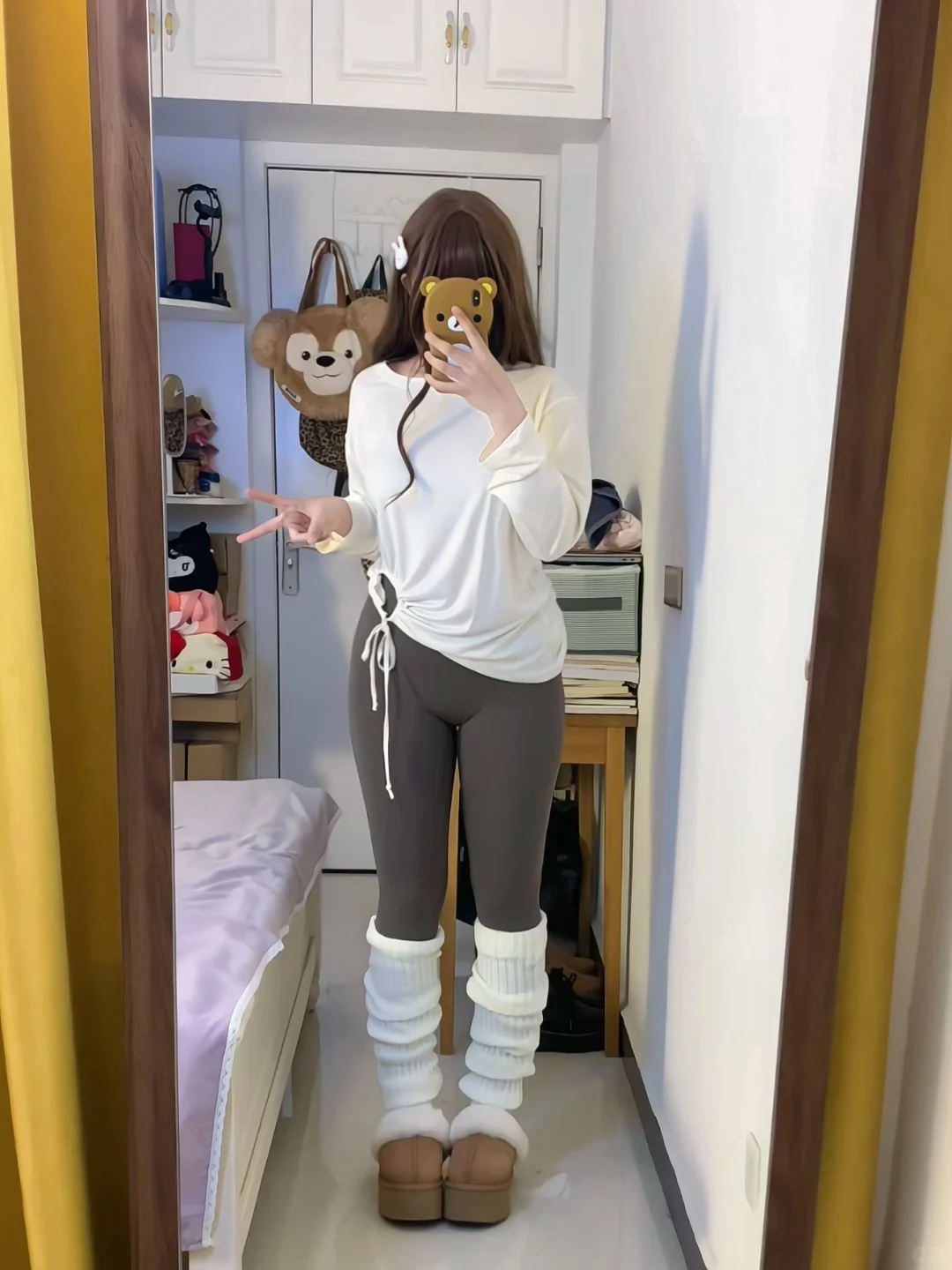 158/120 微胖肉肉感遮肉瑜伽裤穿搭～