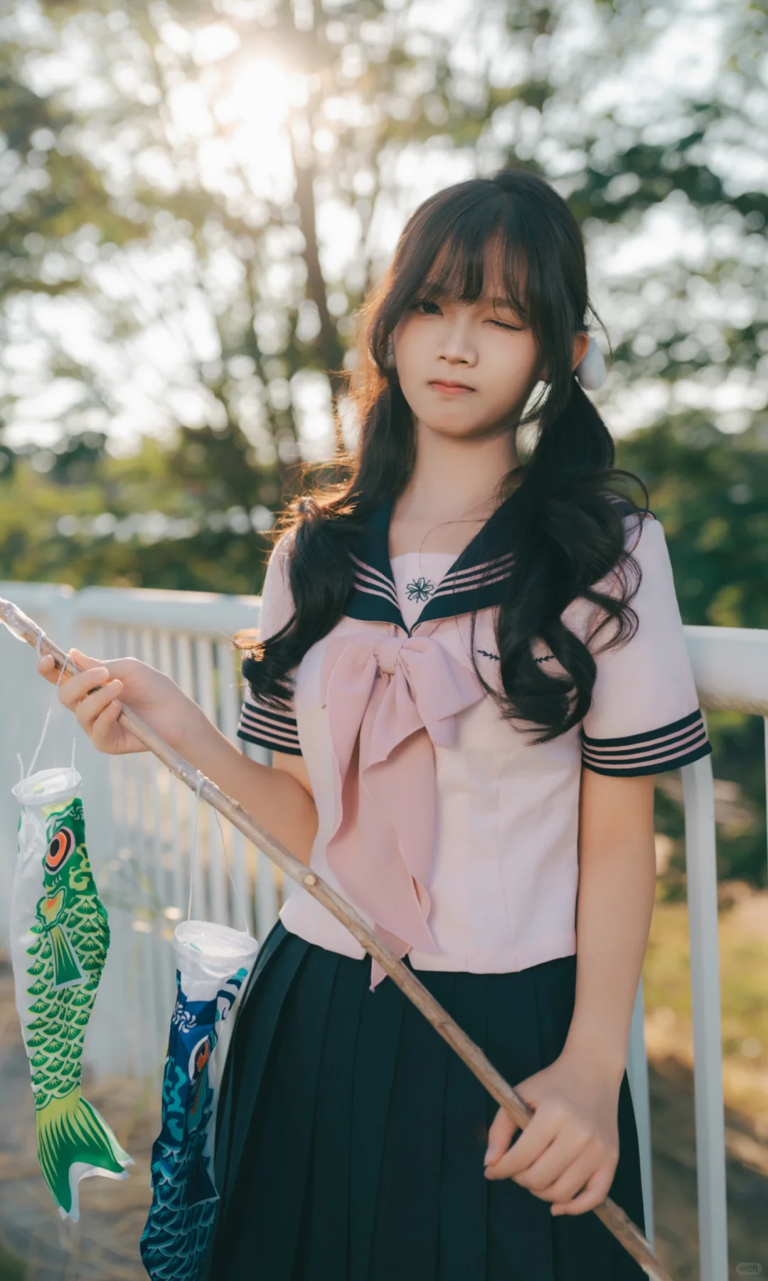 抓鲤鱼的限定氛围感📸️