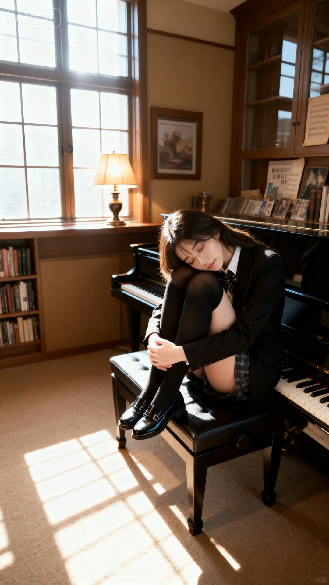 她真的很会拍！钢琴女孩🎹🎹🎹