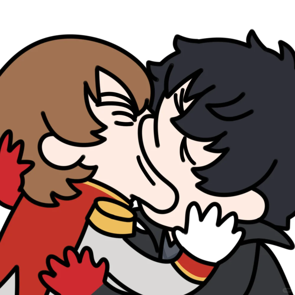 【主明】画几张主明抽象kiss图