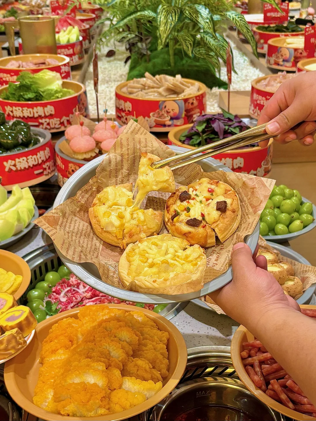 拜见郑州自助大王！左火锅右烤肉的快乐！