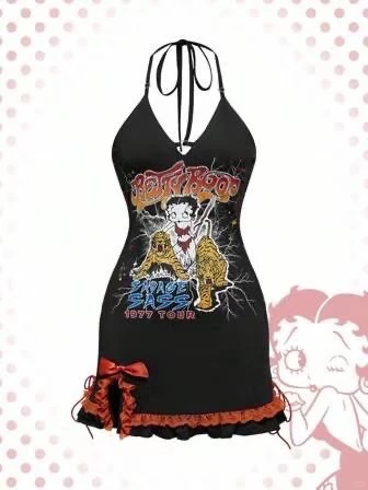 Romwe贝蒂联名辣妹裙