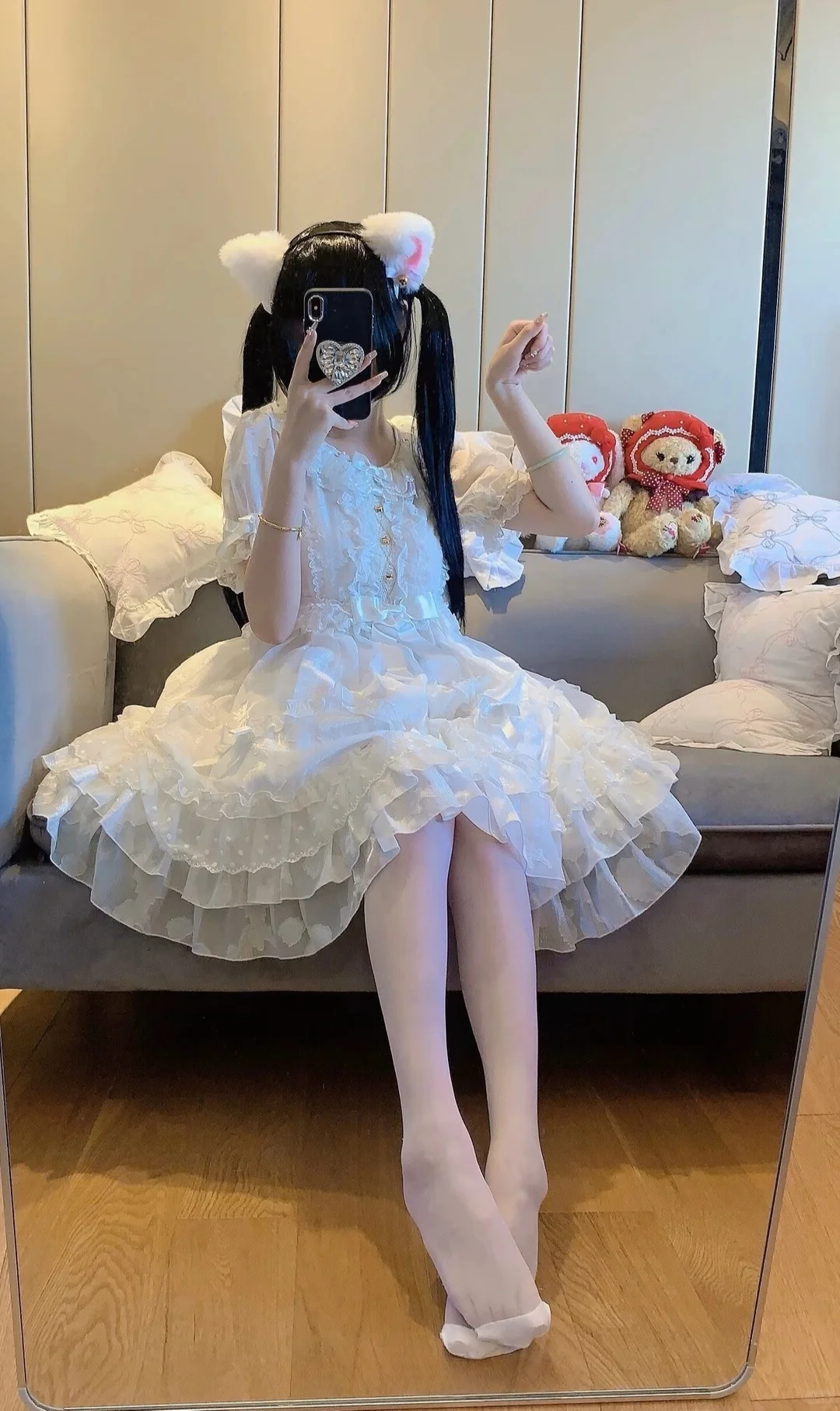 #约会穿搭心机 #纯欲白丝 #甜妹穿搭 #丝袜