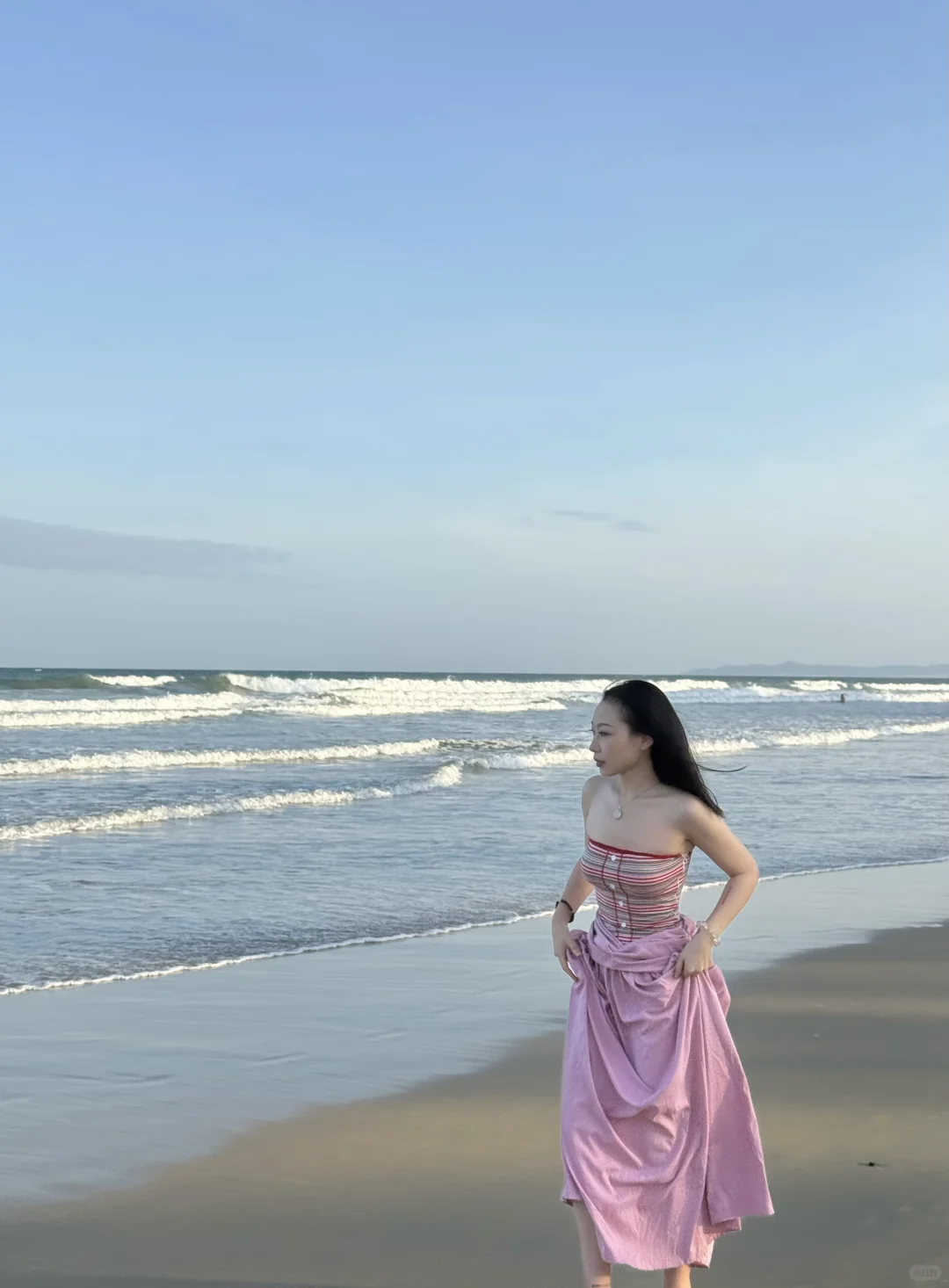 分享粉色系海岛穿搭～