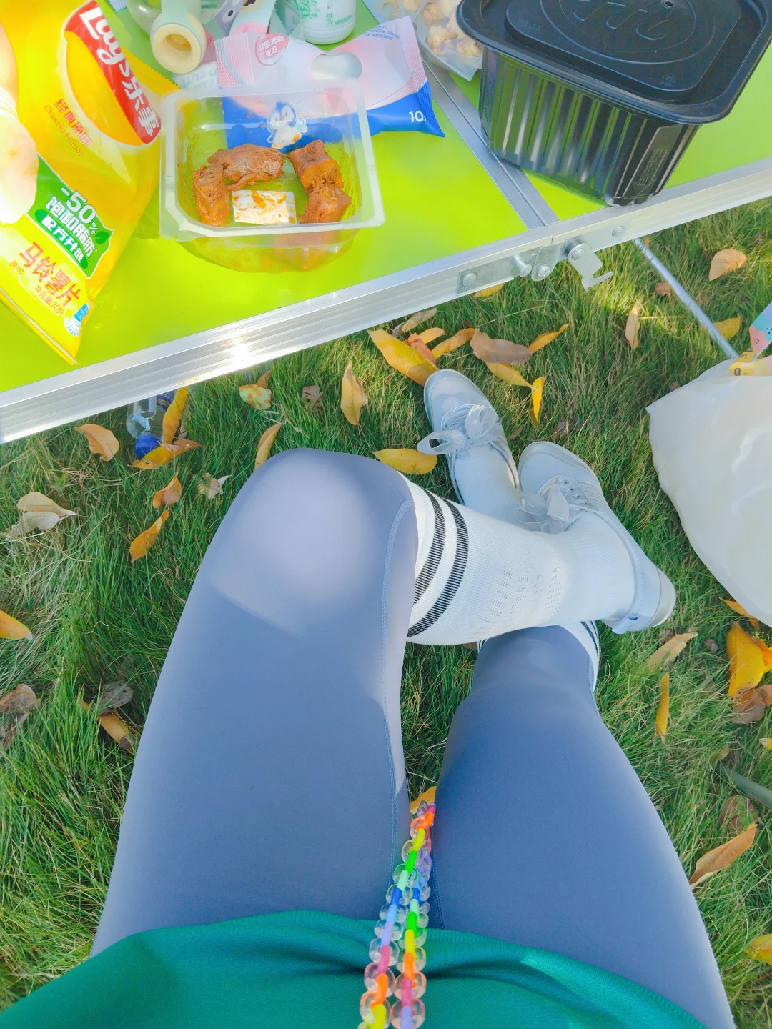 🏕️瑜伽裤和袜套绝配ootd🍂