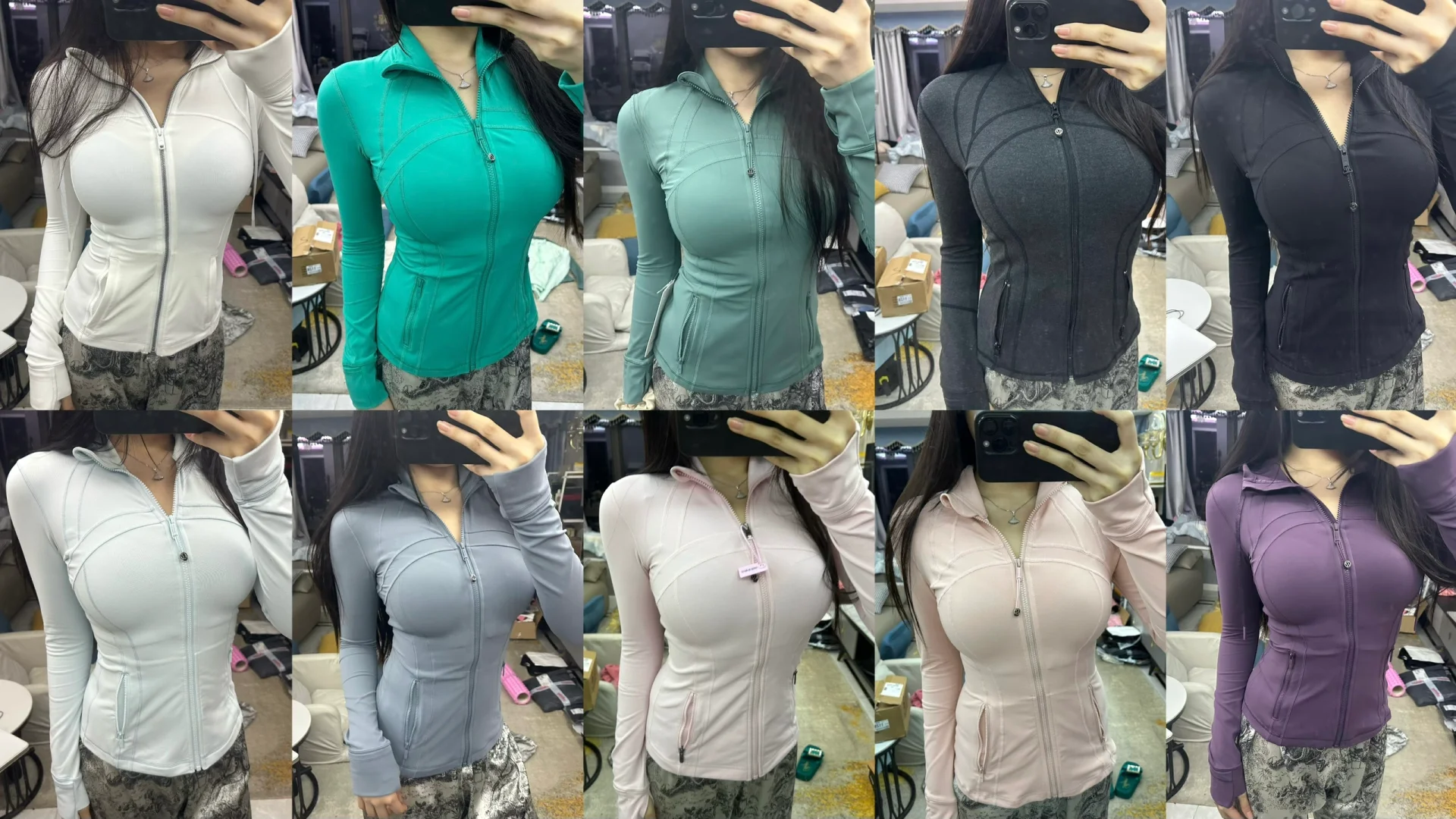 lululemon 各种颜色上身对比测评🌈