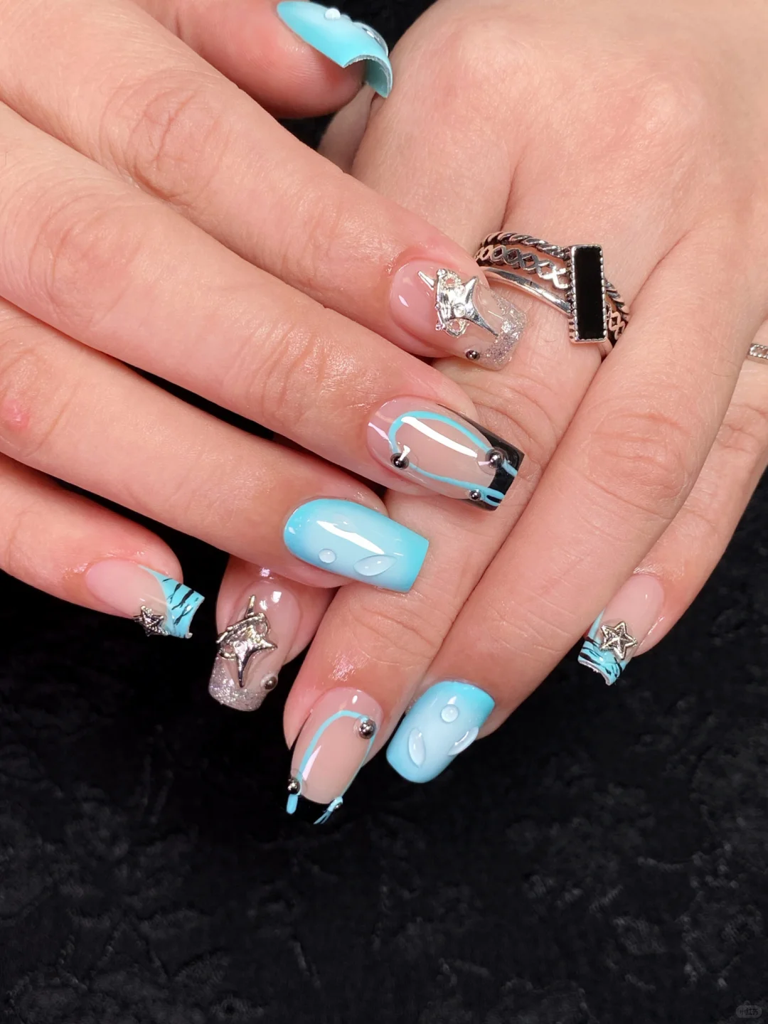 🖤冬天也要做亮眼辣妹🩵南京江宁美甲