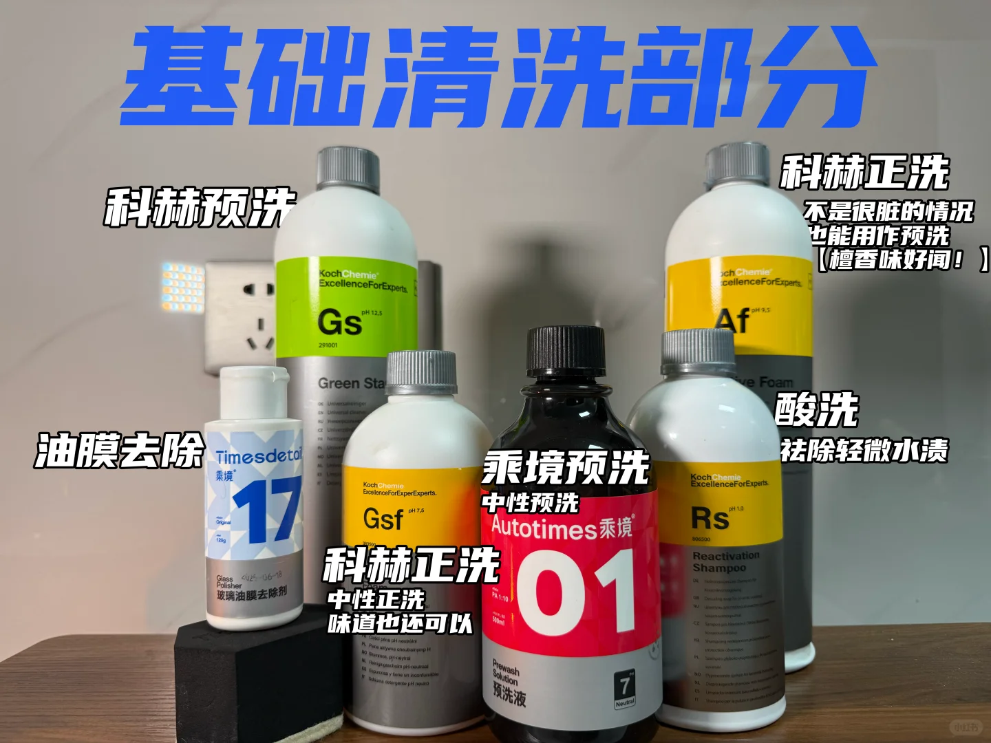 不踩坑洗车药剂推介（还有工具