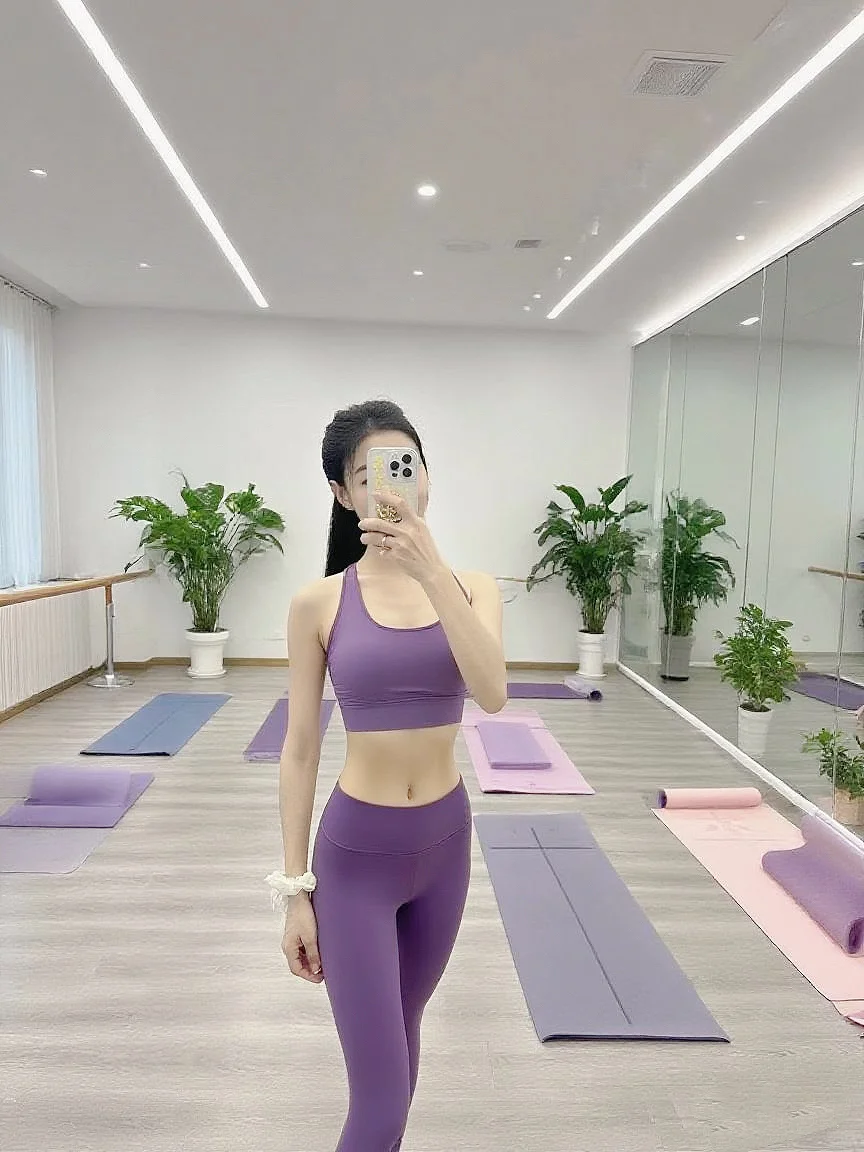 🧚‍♀️超美“绝绝紫”瑜珈服｜今日练柔软