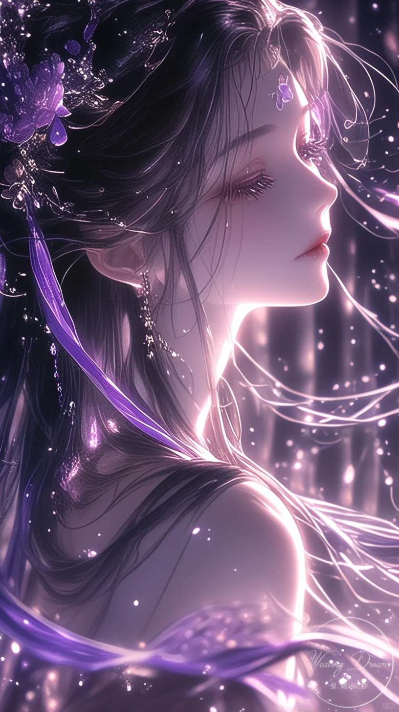 古风少女上线！紫色梦幻壁纸图