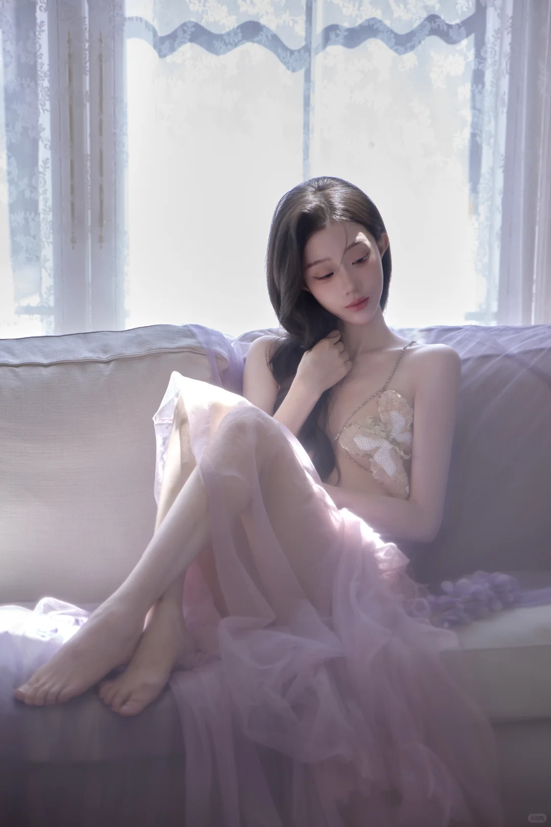 时隔三年再拍轻私房 这次是温柔的紫色💜