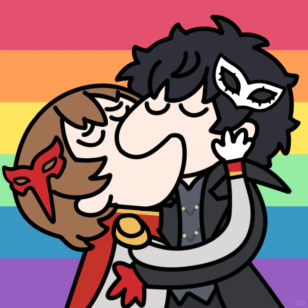 【主明】画几张主明抽象kiss图