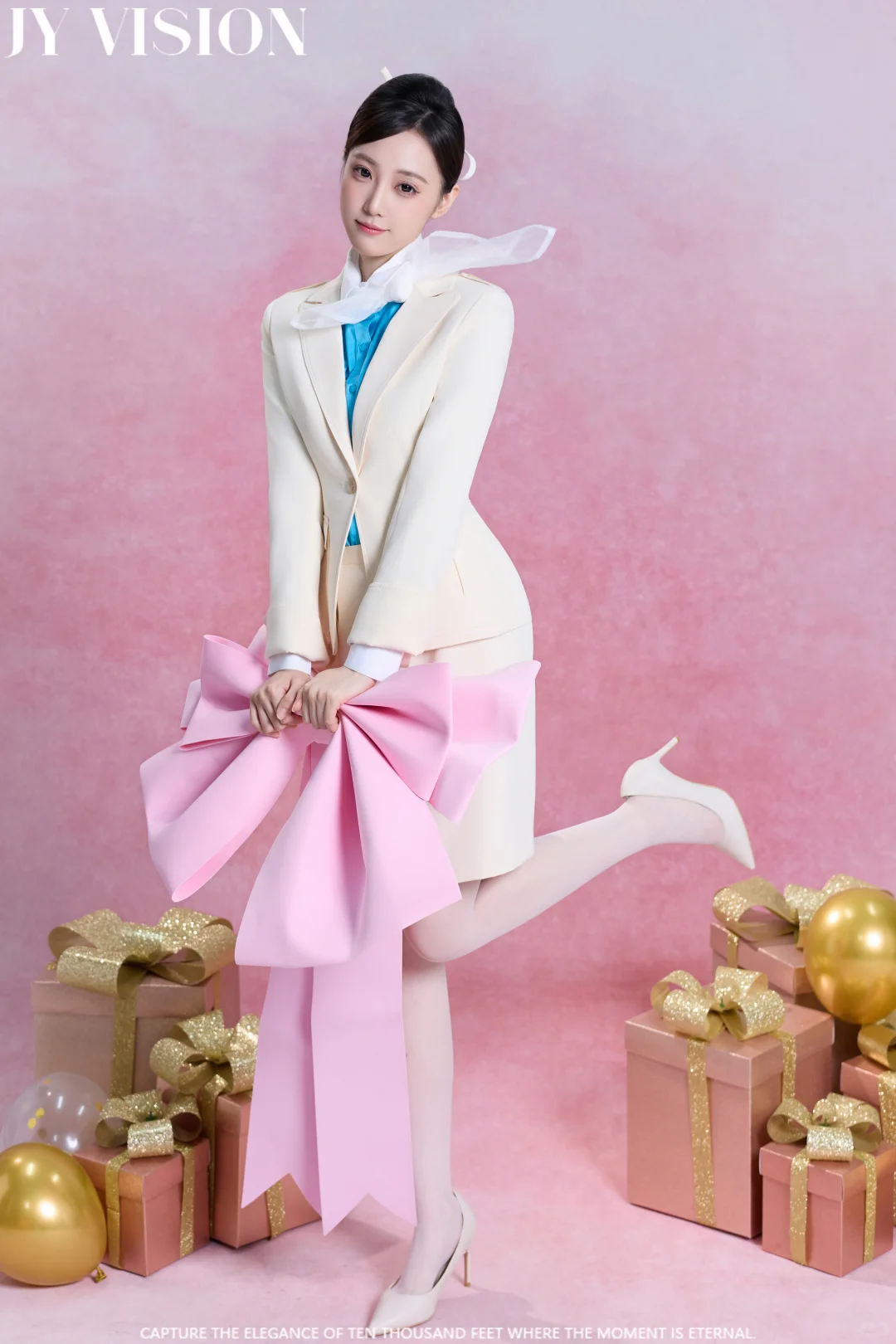 拜托！这才叫“韩系制服写真”💎大韩航空好美