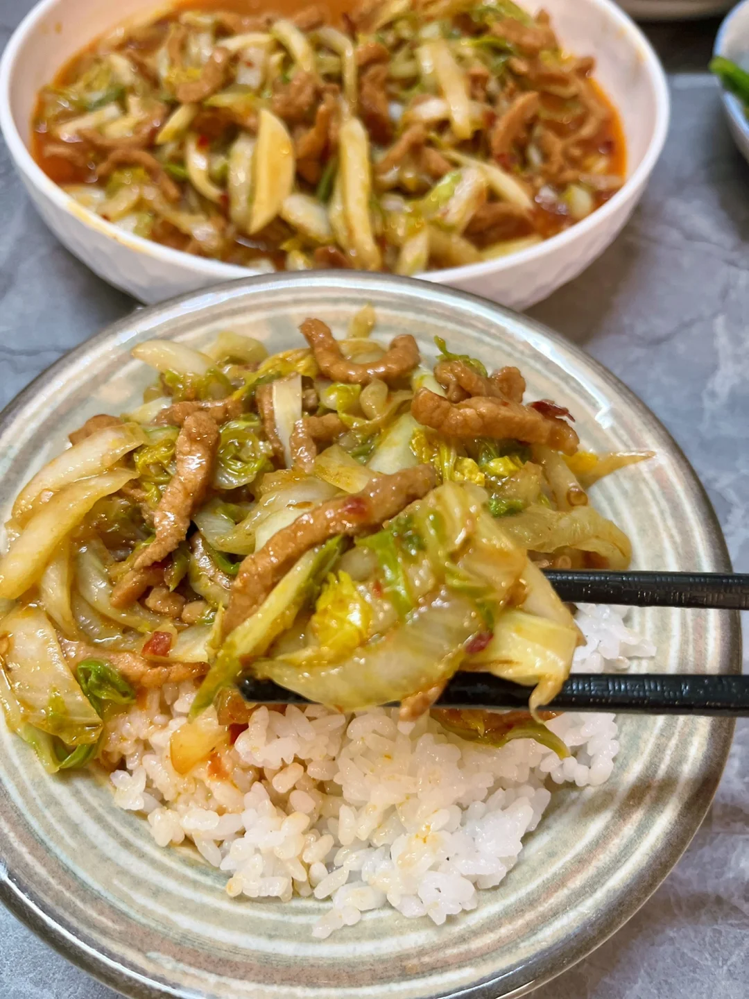 谁懂啊！！白菜简单炒一下就是超级美味～