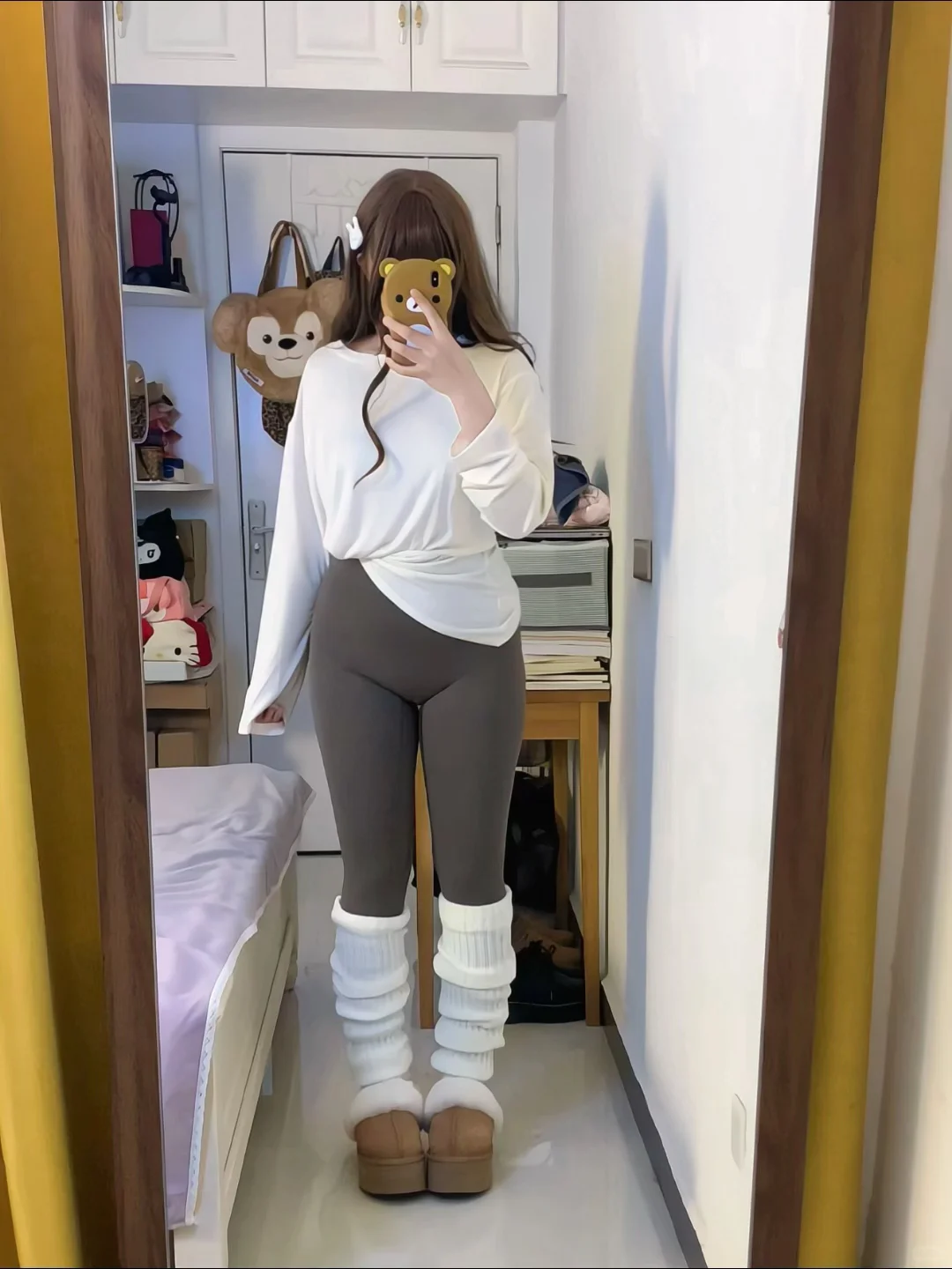 158/120 微胖肉肉感遮肉瑜伽裤穿搭～