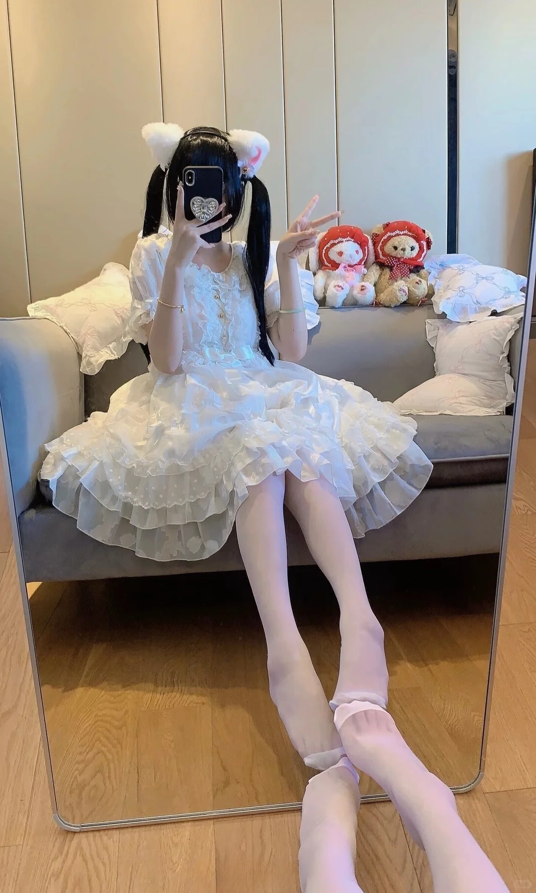 #约会穿搭心机 #纯欲白丝 #甜妹穿搭 #丝袜