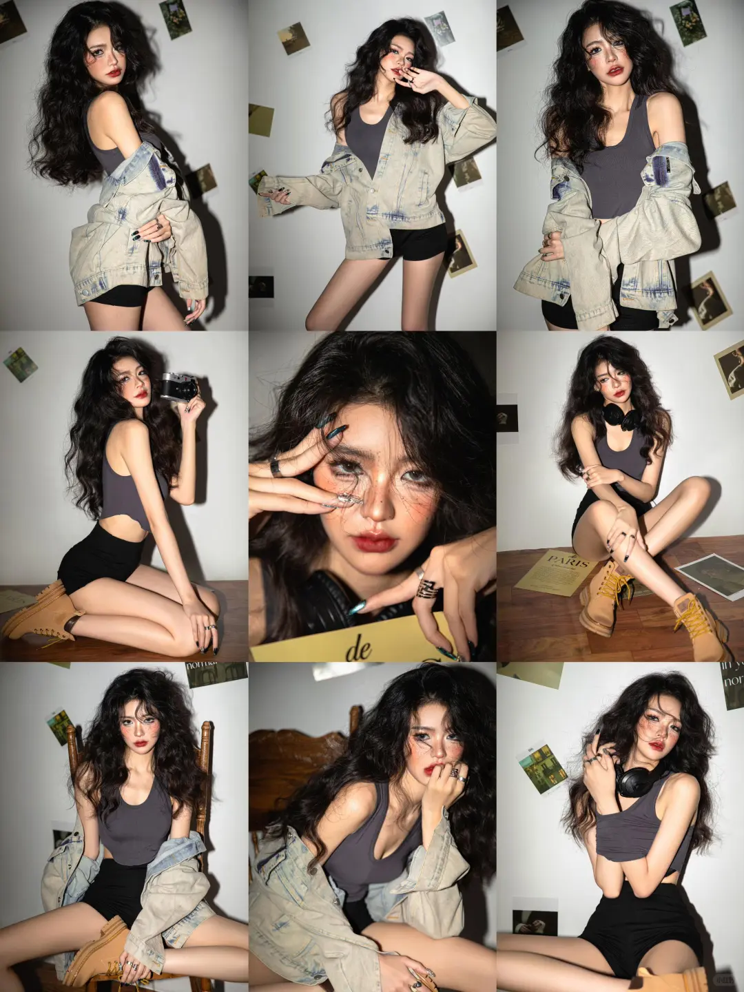 美式辣妹前来报道‼️超A一组辣妹写真📷