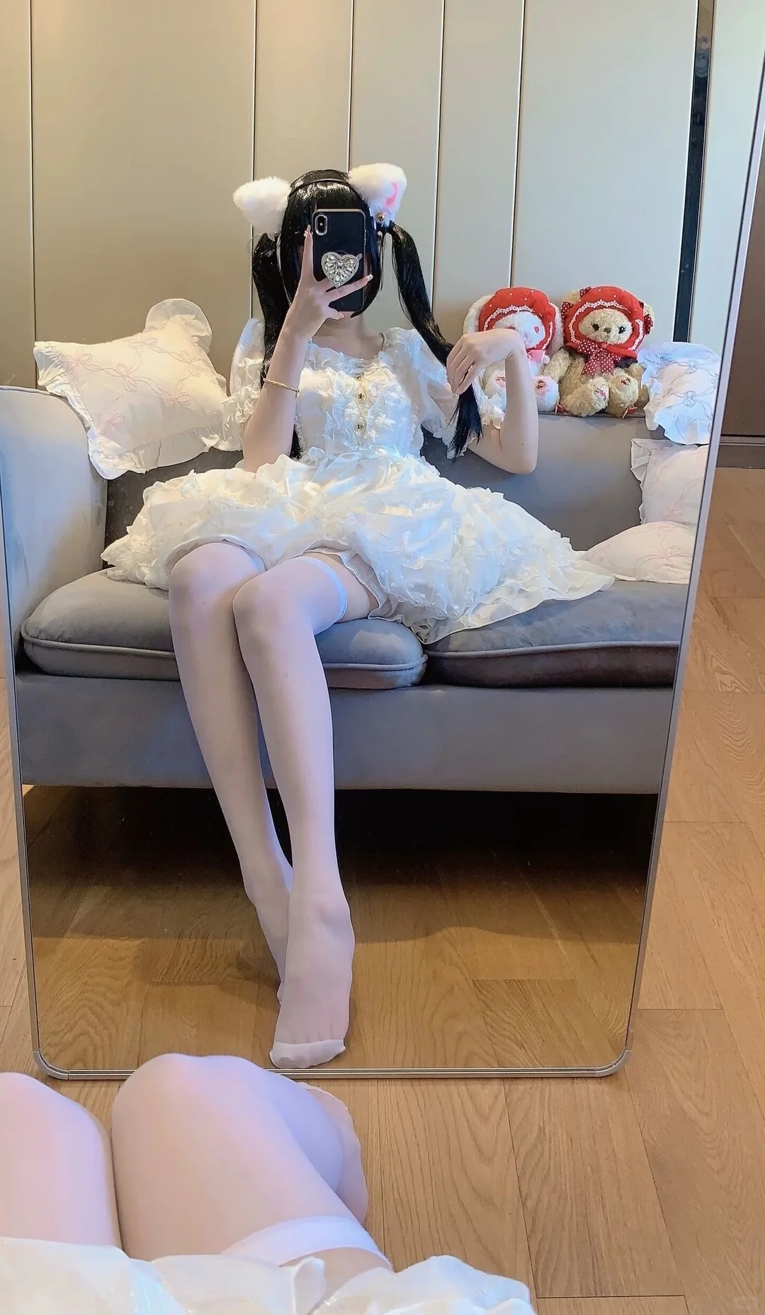 #约会穿搭心机 #纯欲白丝 #甜妹穿搭 #丝袜
