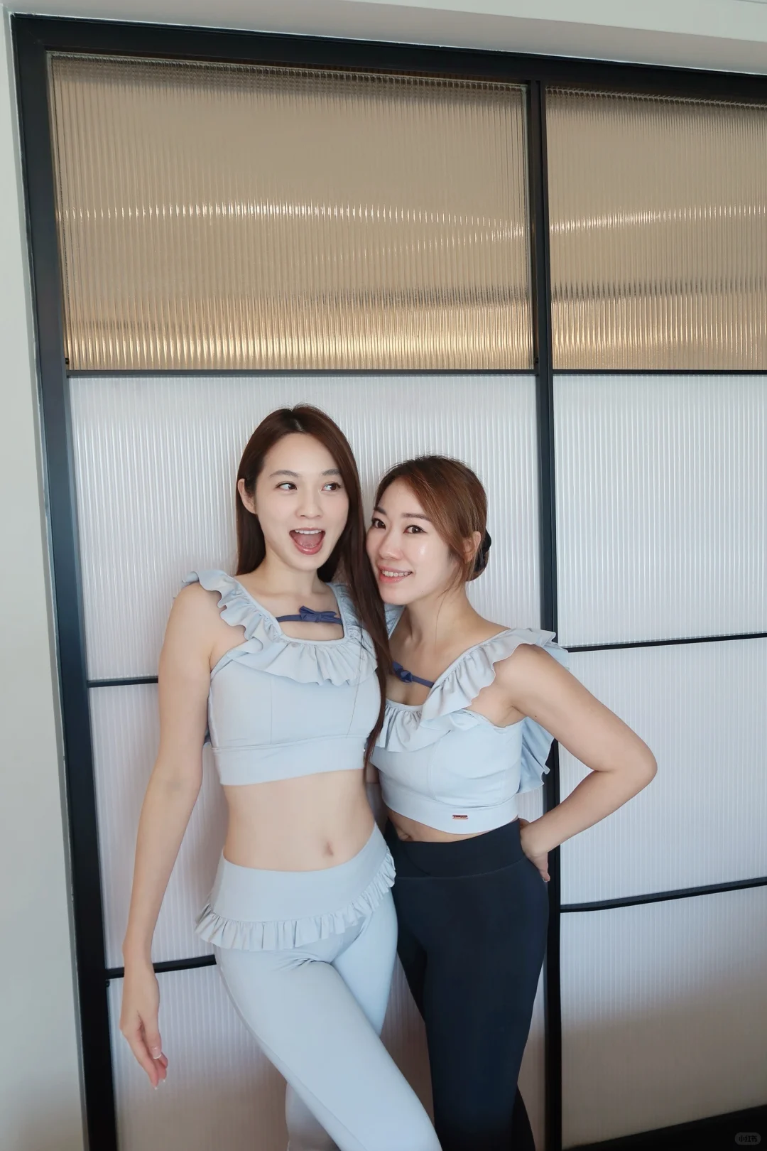 穿姐妹瑜伽服～🩵