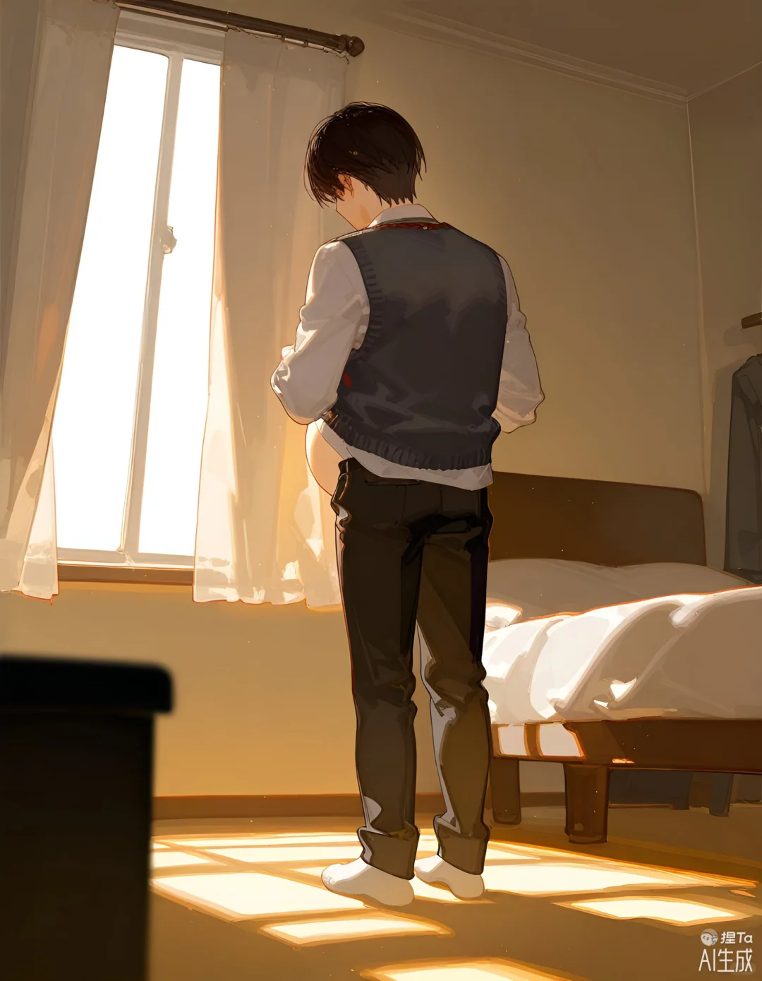 各种各样的孕夫-躺、站、坐姿，侧背面等