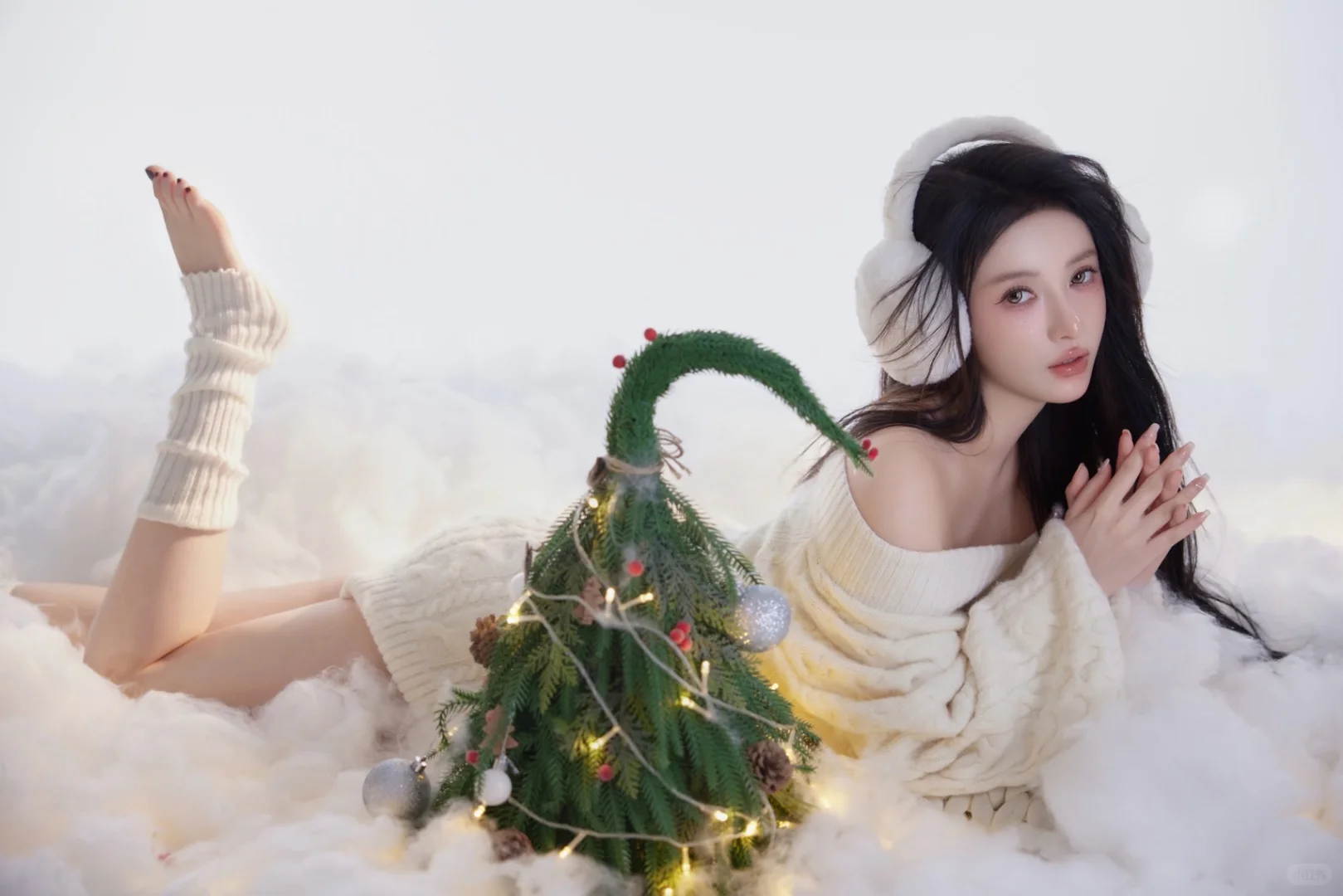 🌟圣诞树前的温柔瞬间🎁被礼物和灯光治愈了