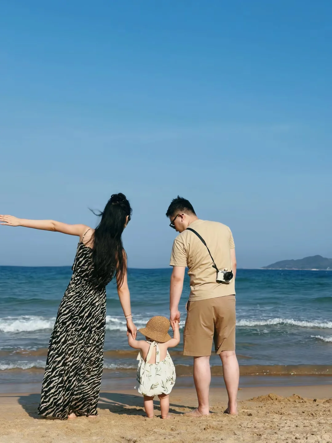 🌊带宝宝去海边拍到的第一组人生照片～