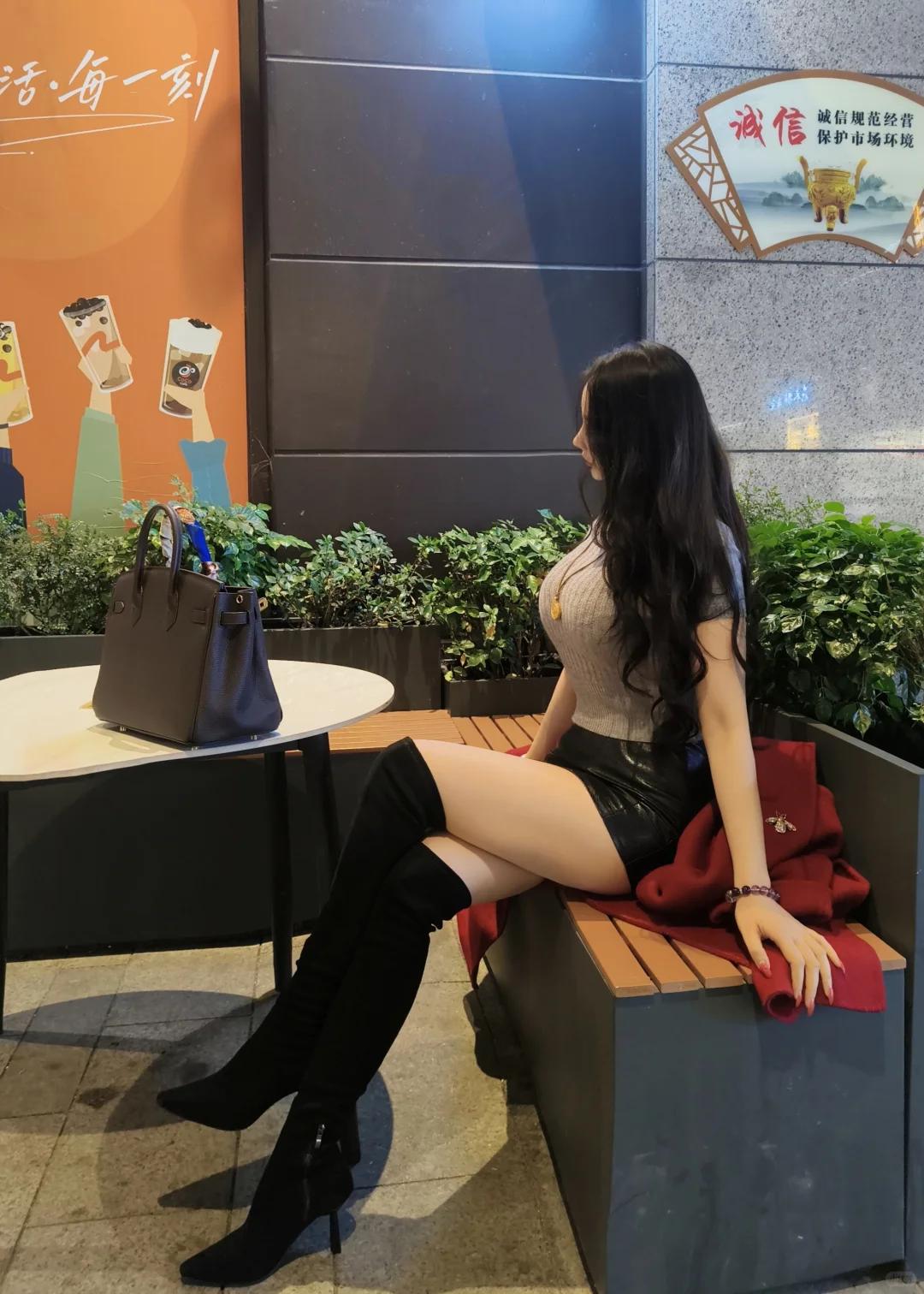 冷色调的外拍，喜欢ootd～～