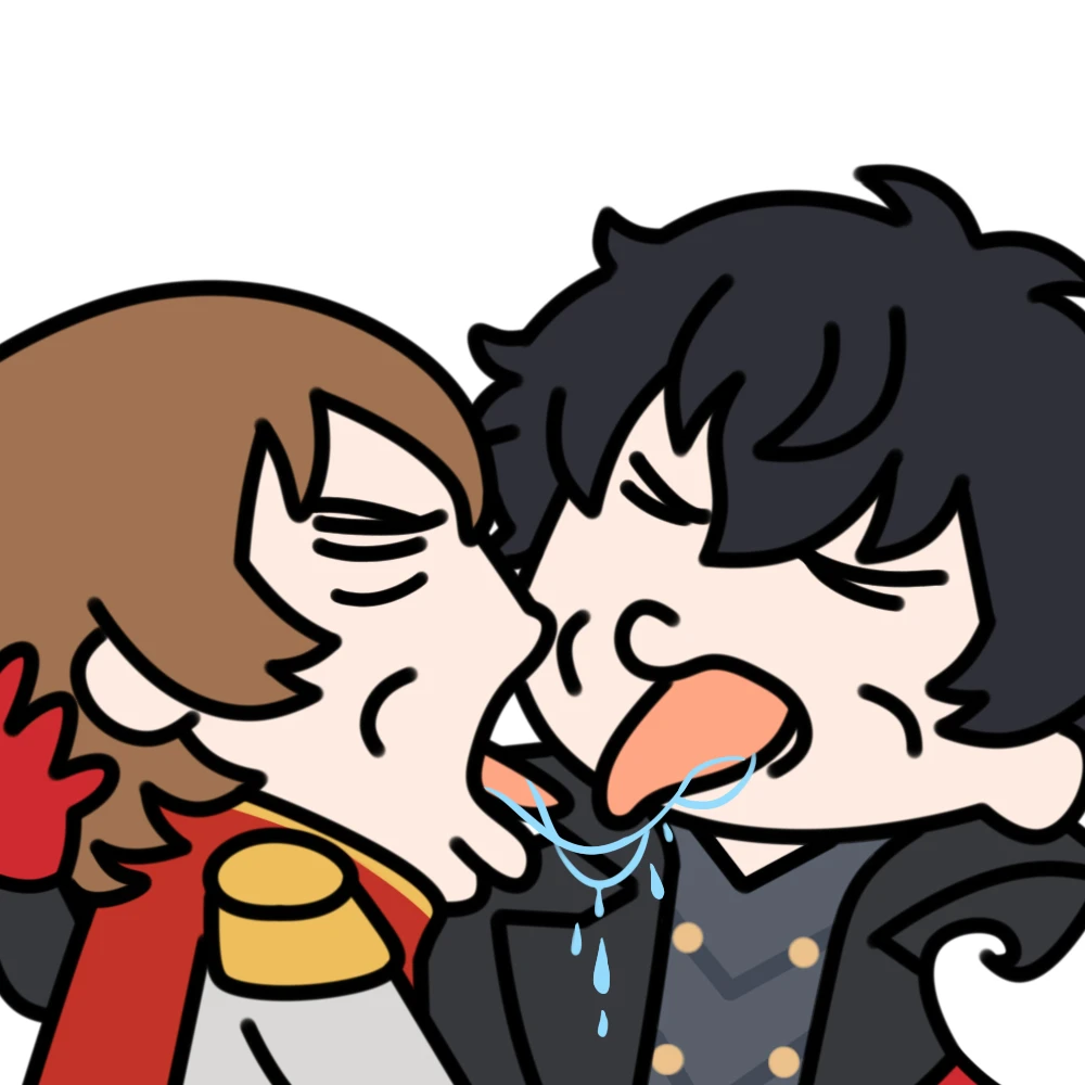 【主明】画几张主明抽象kiss图