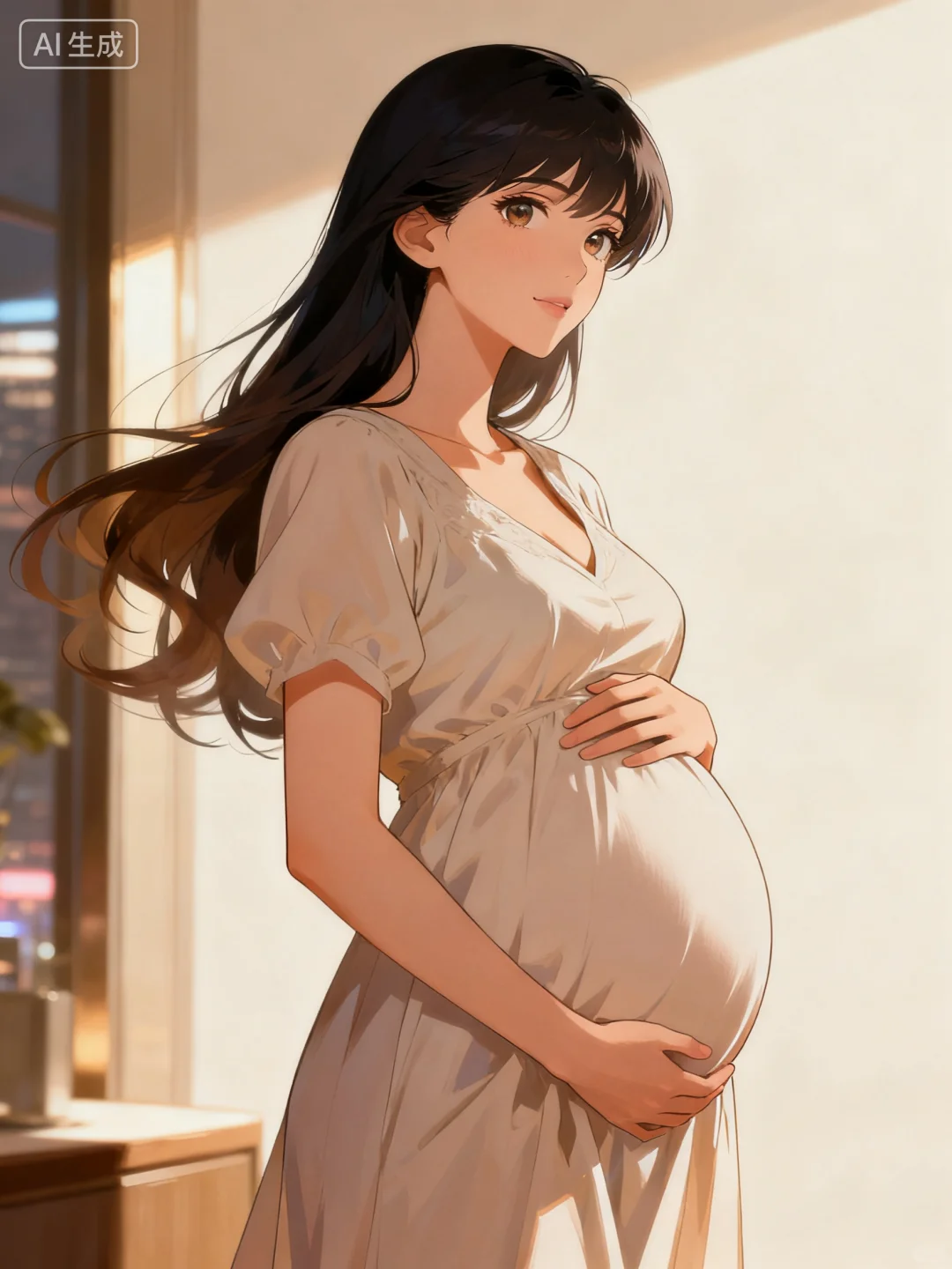 现代风女神怀孕壁纸