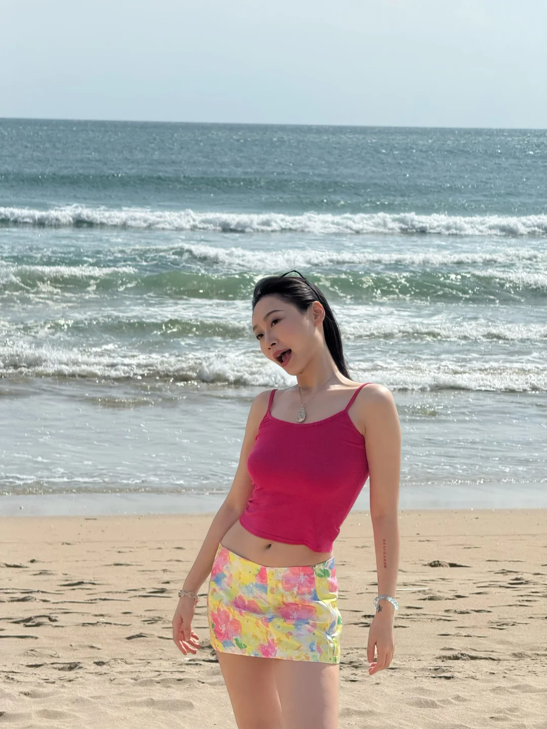 分享粉色系海岛穿搭～