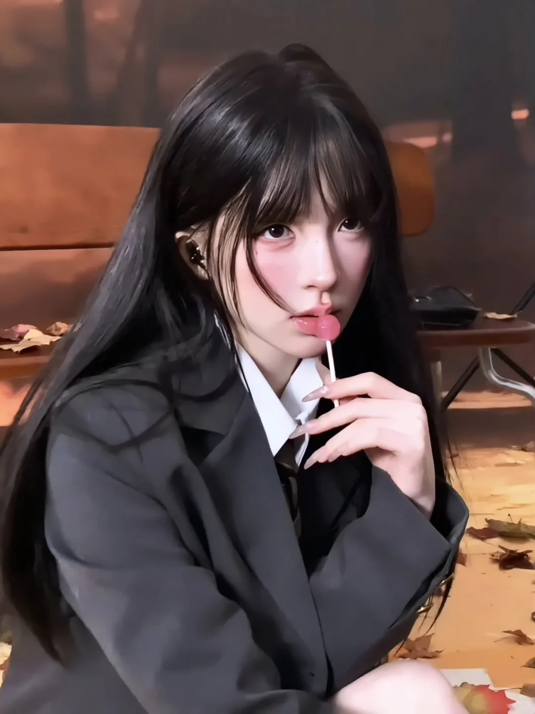 存一些ins风秋冬落叶拍照姿势🍁赣州写真