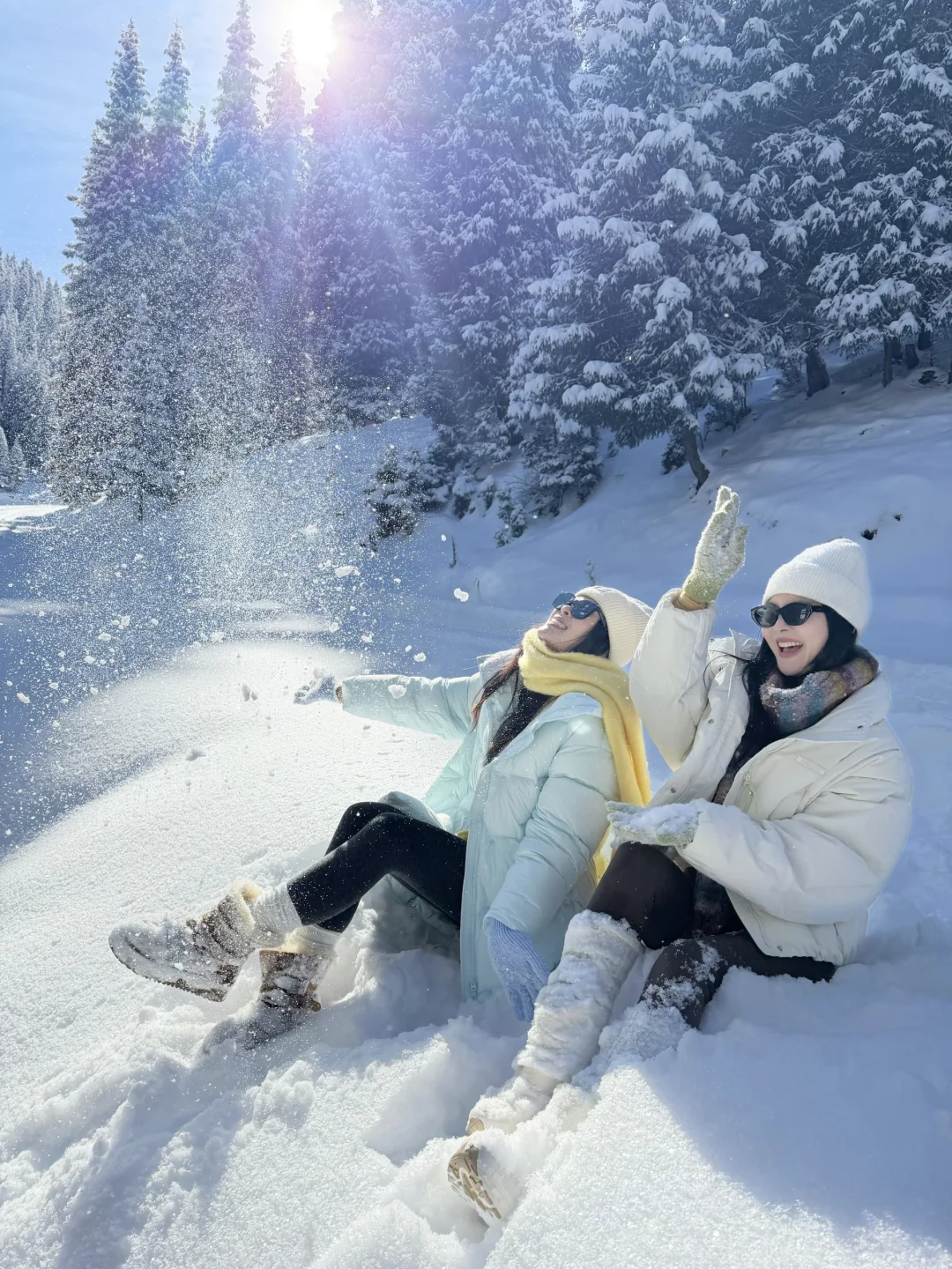 提前预习一些雪地拍照姿势 ❄️好有生命力！