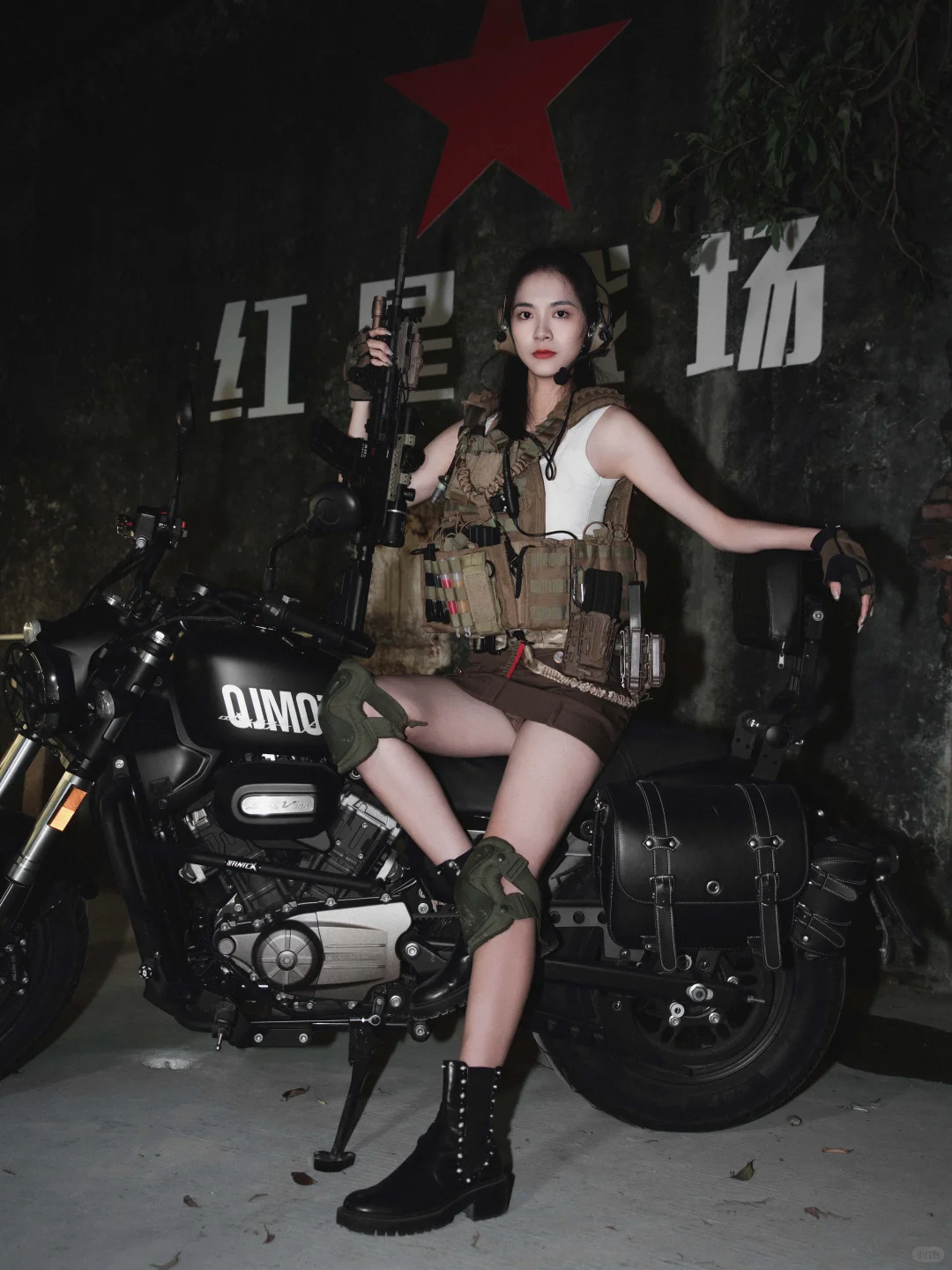 机车女孩，酷飒又性感