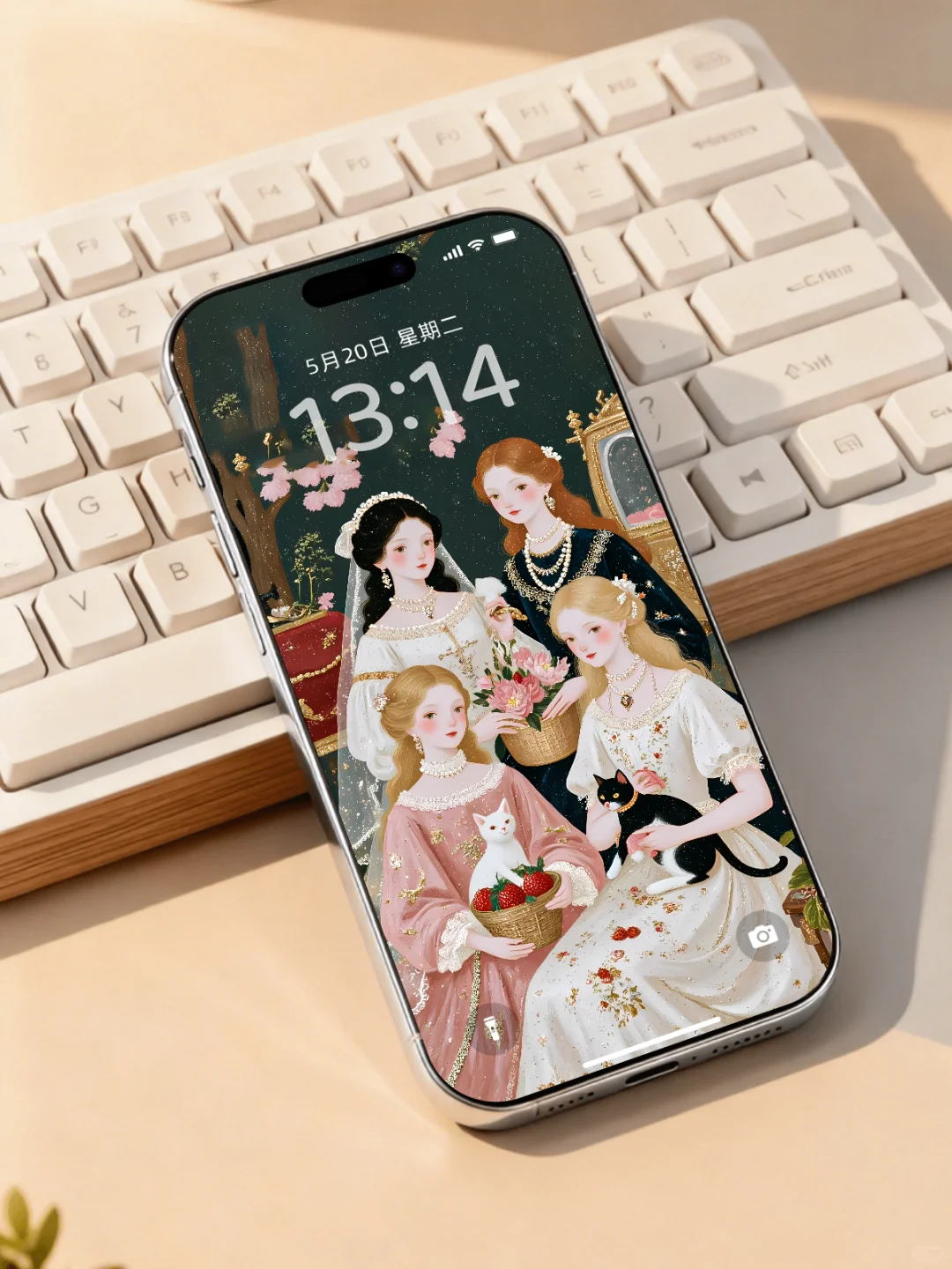 手机壁纸古早高清全屏高级|鎏金公主风|B57