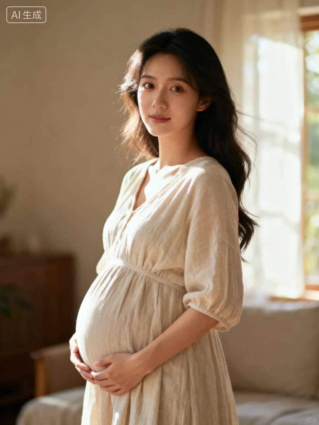 现代风女神怀孕壁纸