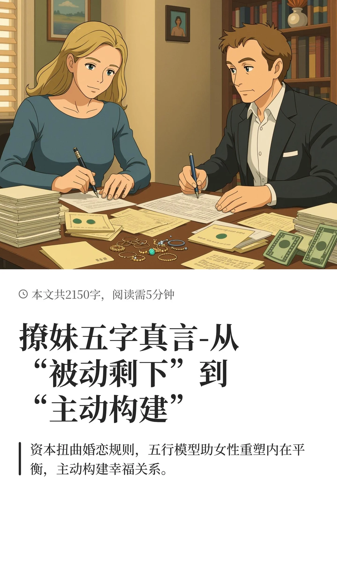 撩妹五字真言-从“被动剩下”到“主动构建