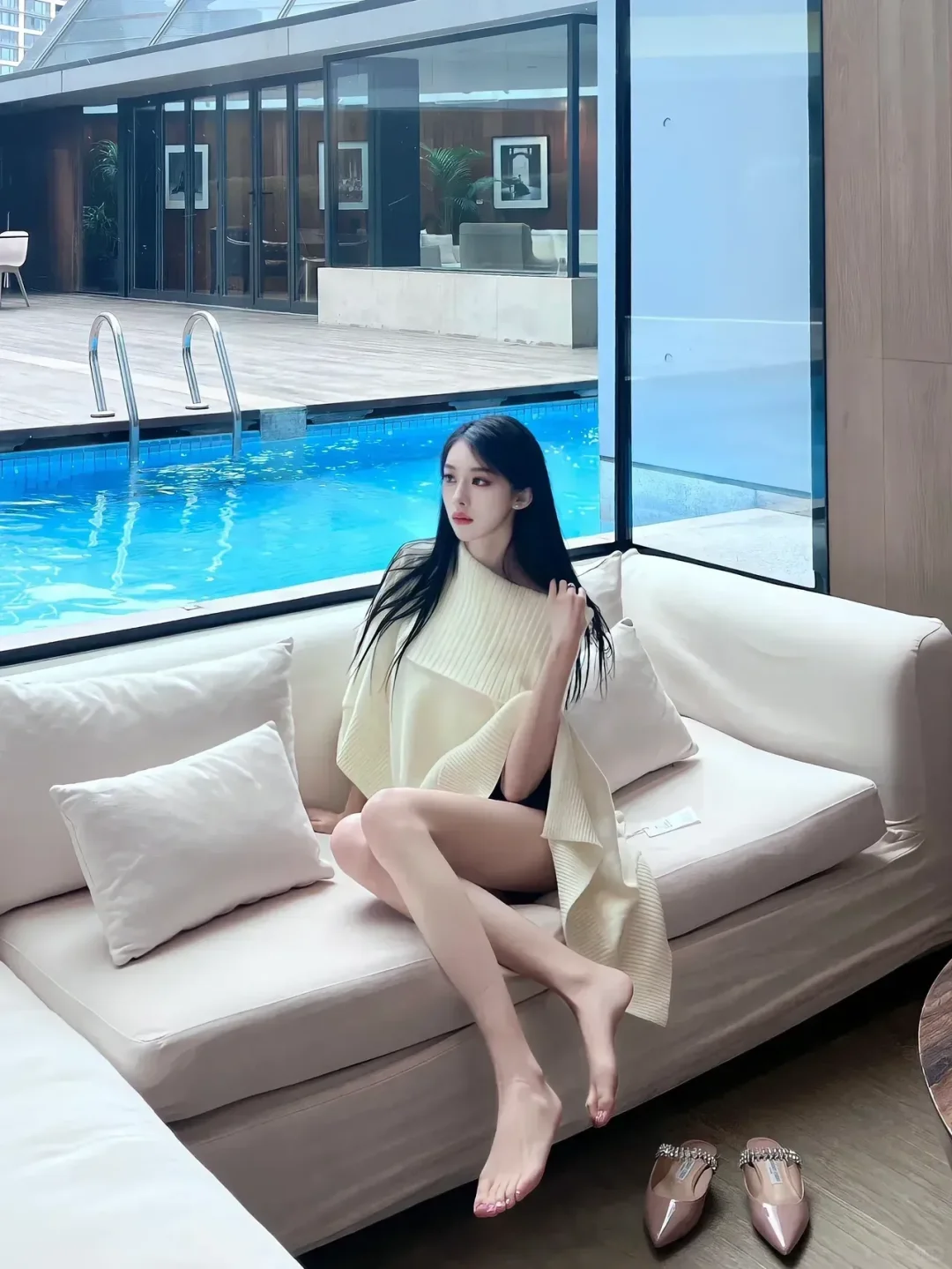 春季百搭：针织衫+肉丝