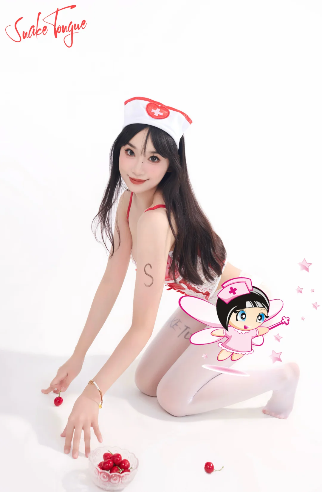 SnakeTongue飞天女护|樱桃草莓奶油蛋糕🤍