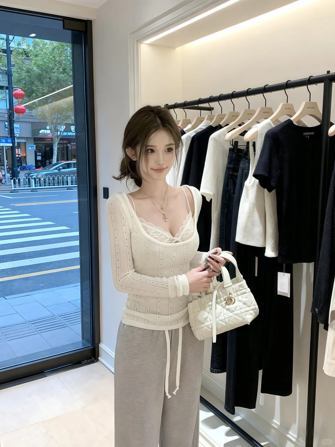 纯欲蕾丝小上衣