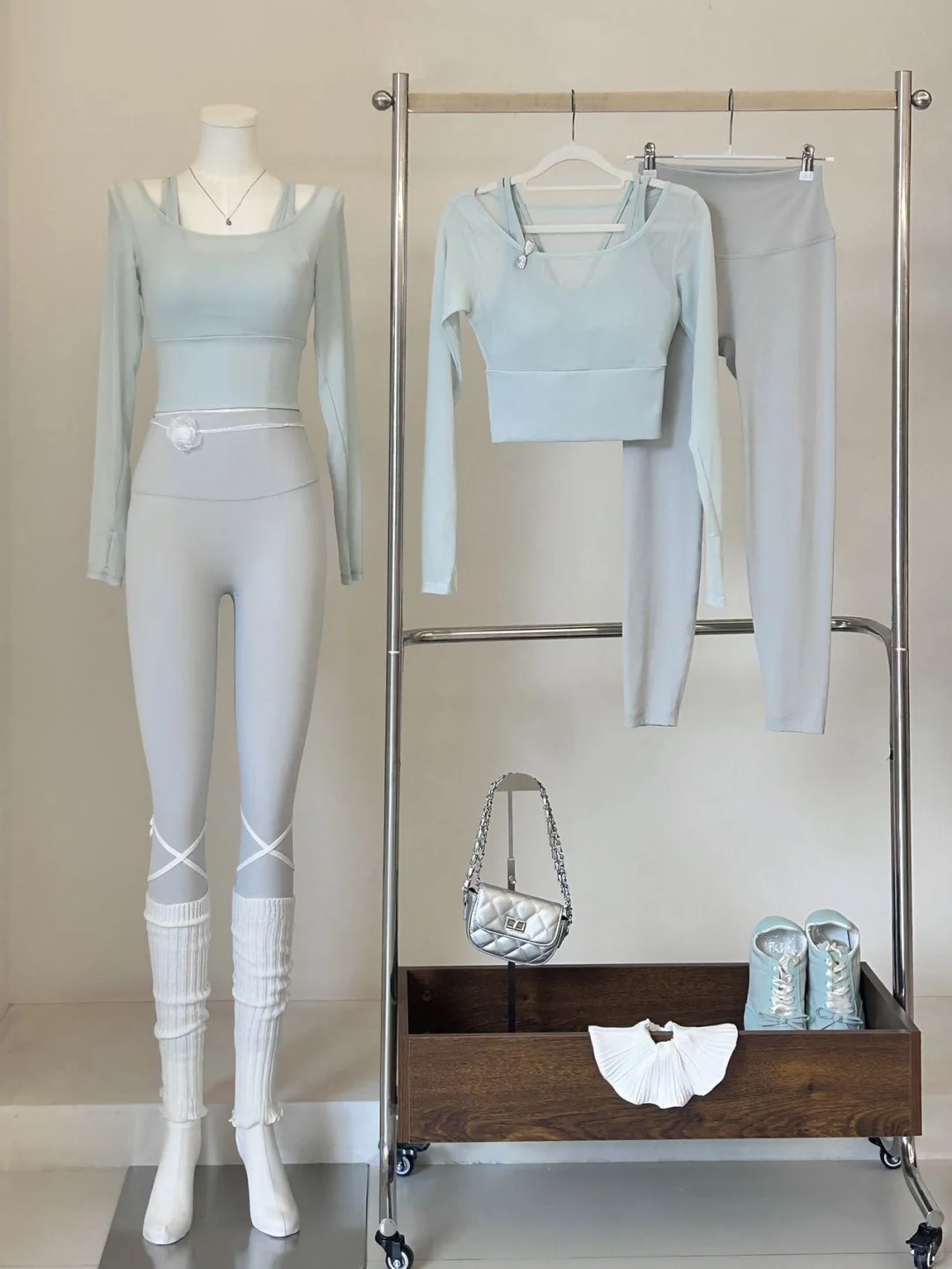 谁穿谁温柔的韩系白开水瑜伽服*⊹🎧𓂂𓏸˚