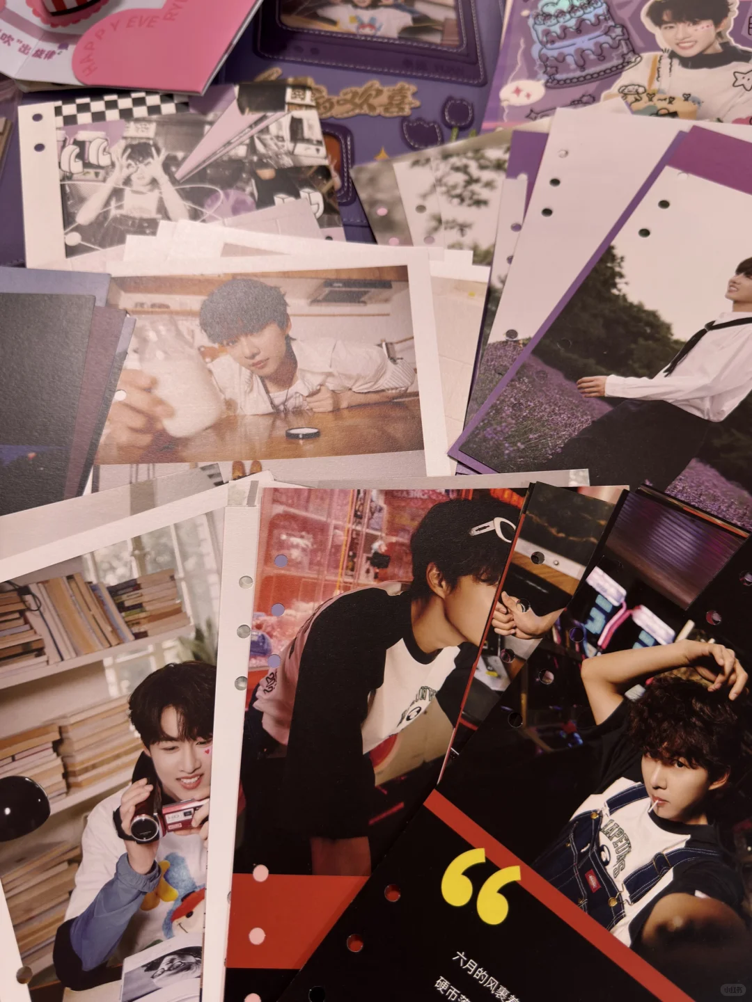 收到咯，好用心的生日写真集啊